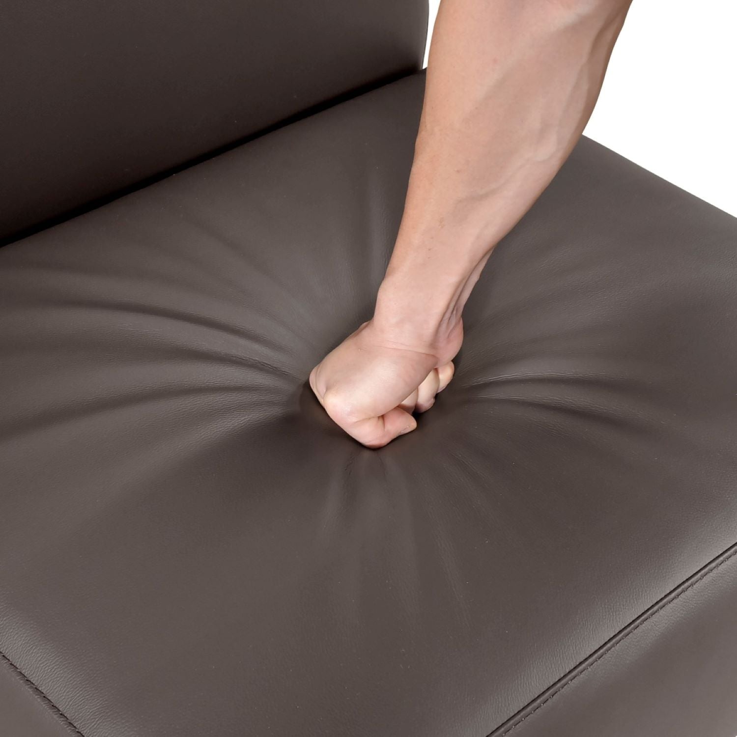 Houghton Dark Brown Top Grain Leather Accent Chair 1129