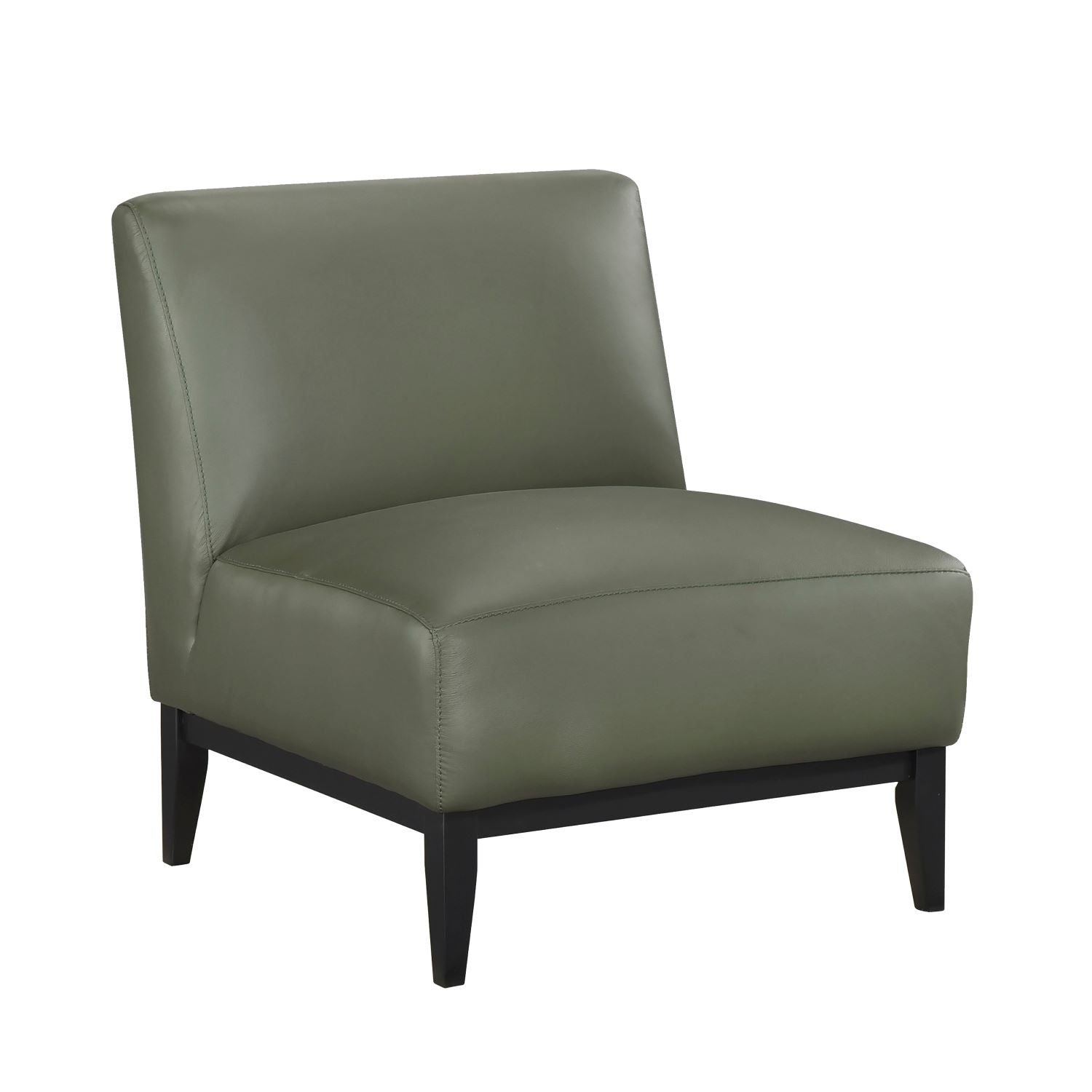 Houghton Green Top Grain Leather Accent Chair 1129