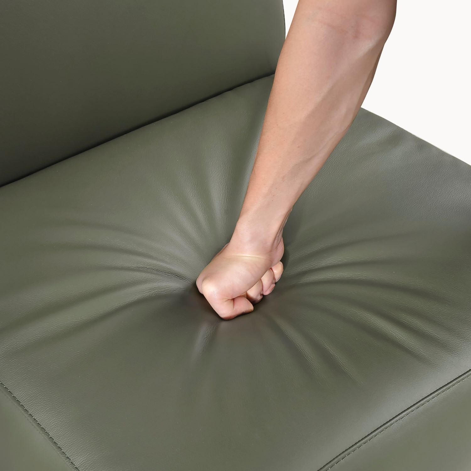 Houghton Green Top Grain Leather Accent Chair 1129