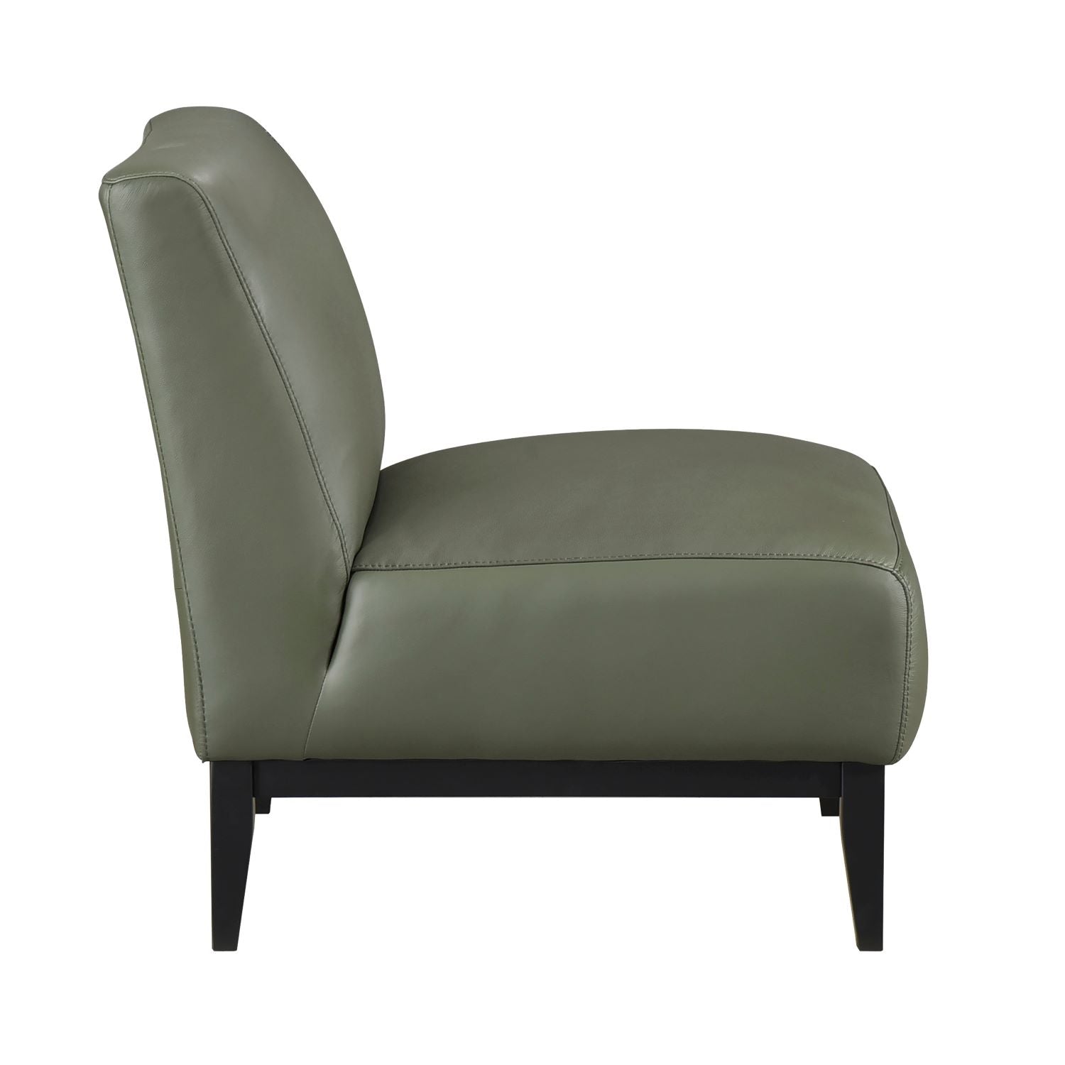 Houghton Green Top Grain Leather Accent Chair 1129