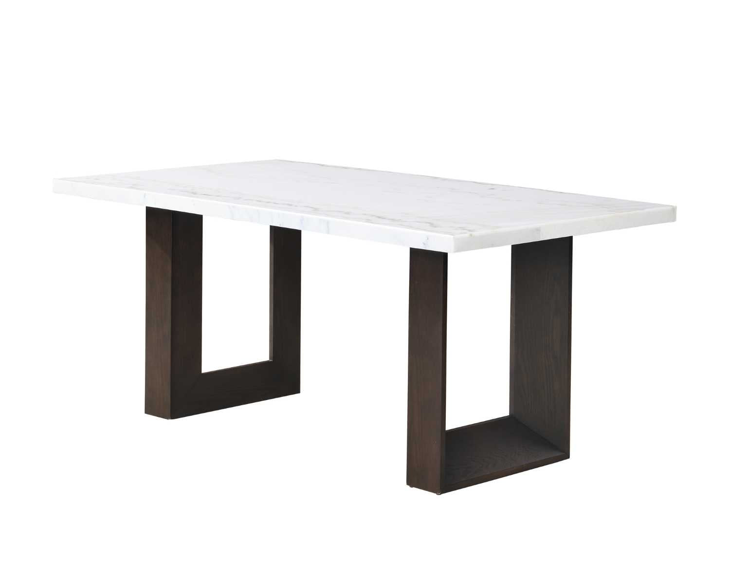 Hyperion Marble Dining Table with Wooden Base 5766