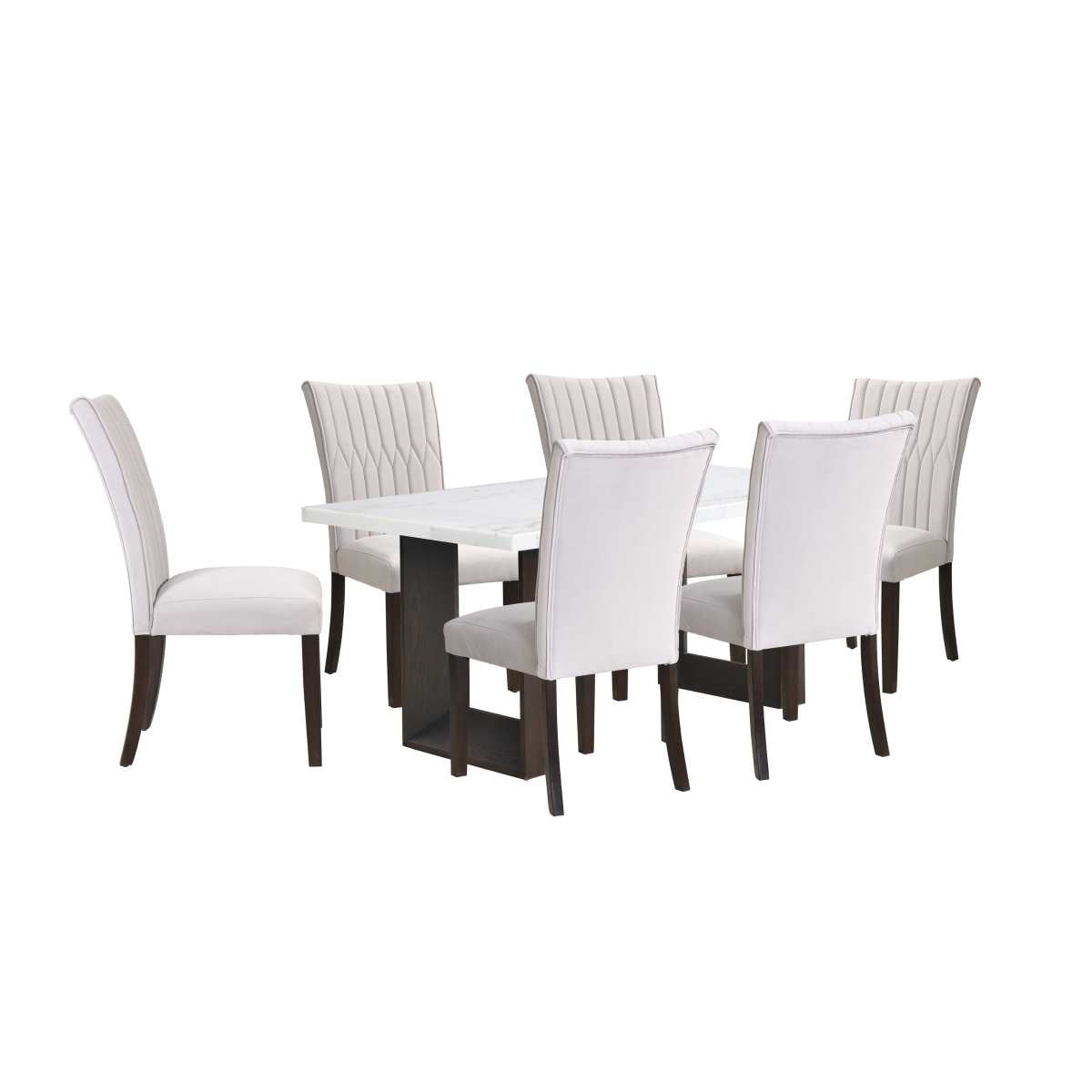 Hyperion Marble Dining Table with 6 chairs 5766