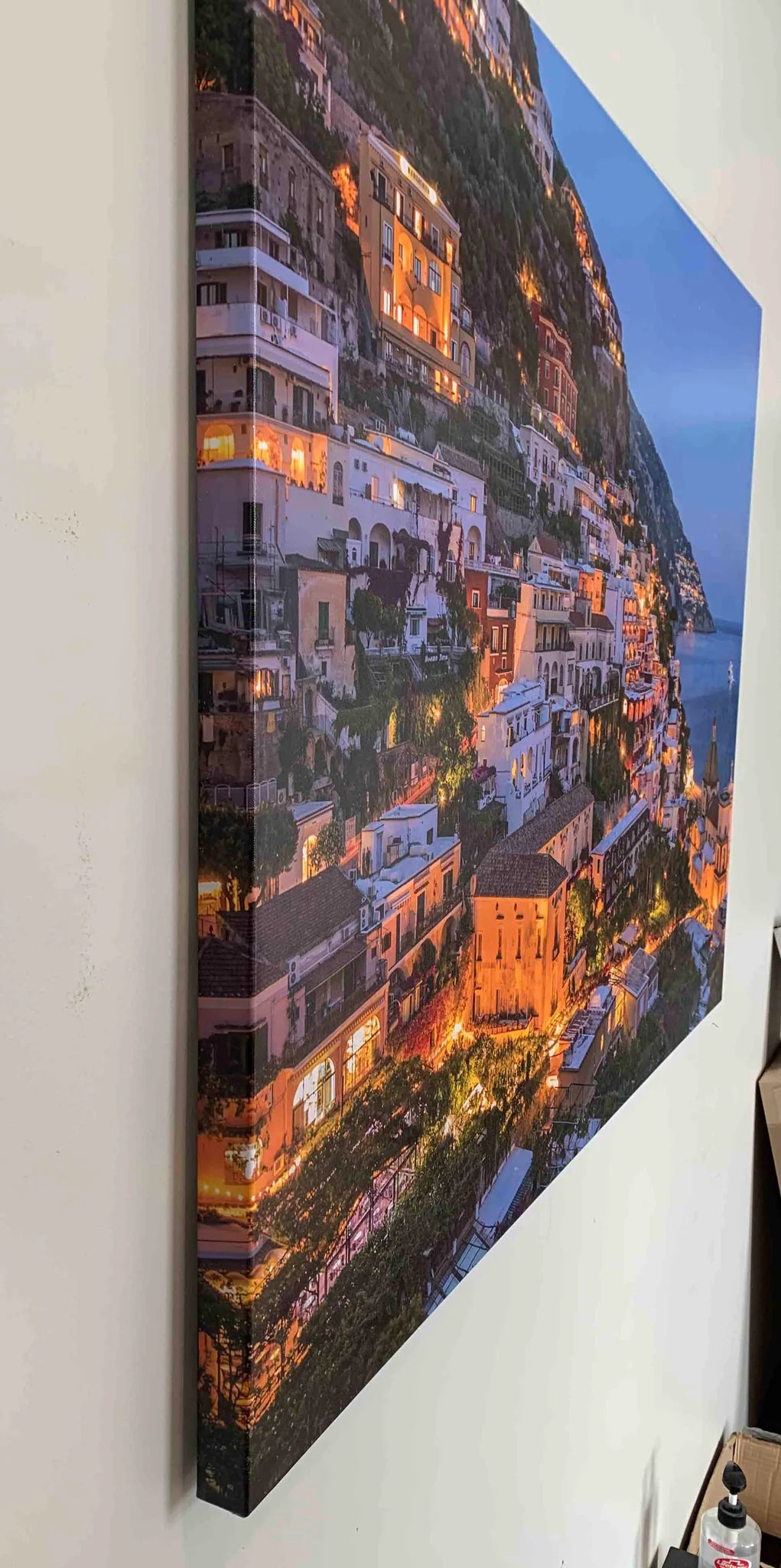 Vibrant Amalfi Coast Canvas Art 36" x 48"