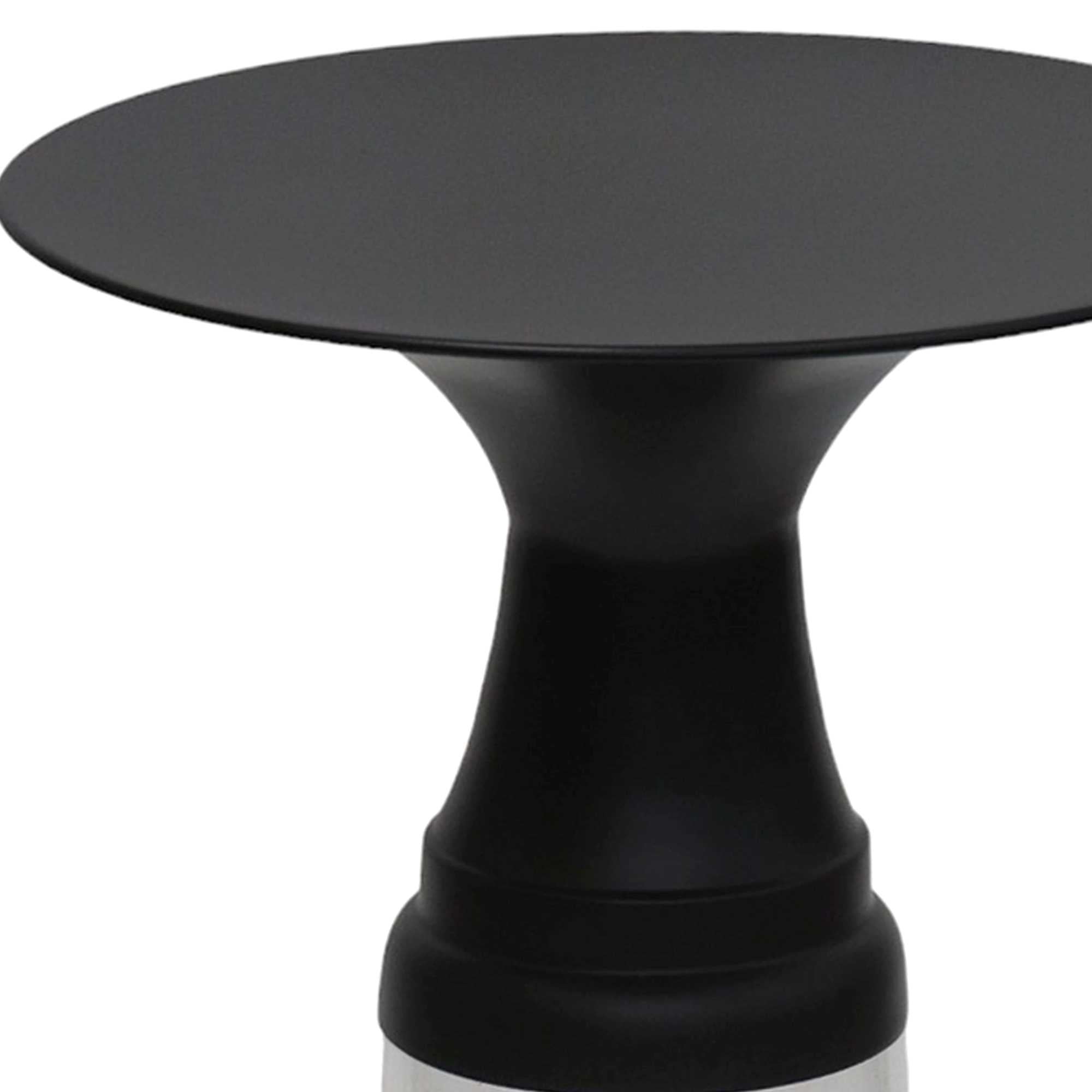 Indigo Accent Table In Clear & Black 501-308CL ( OPEN BOX )