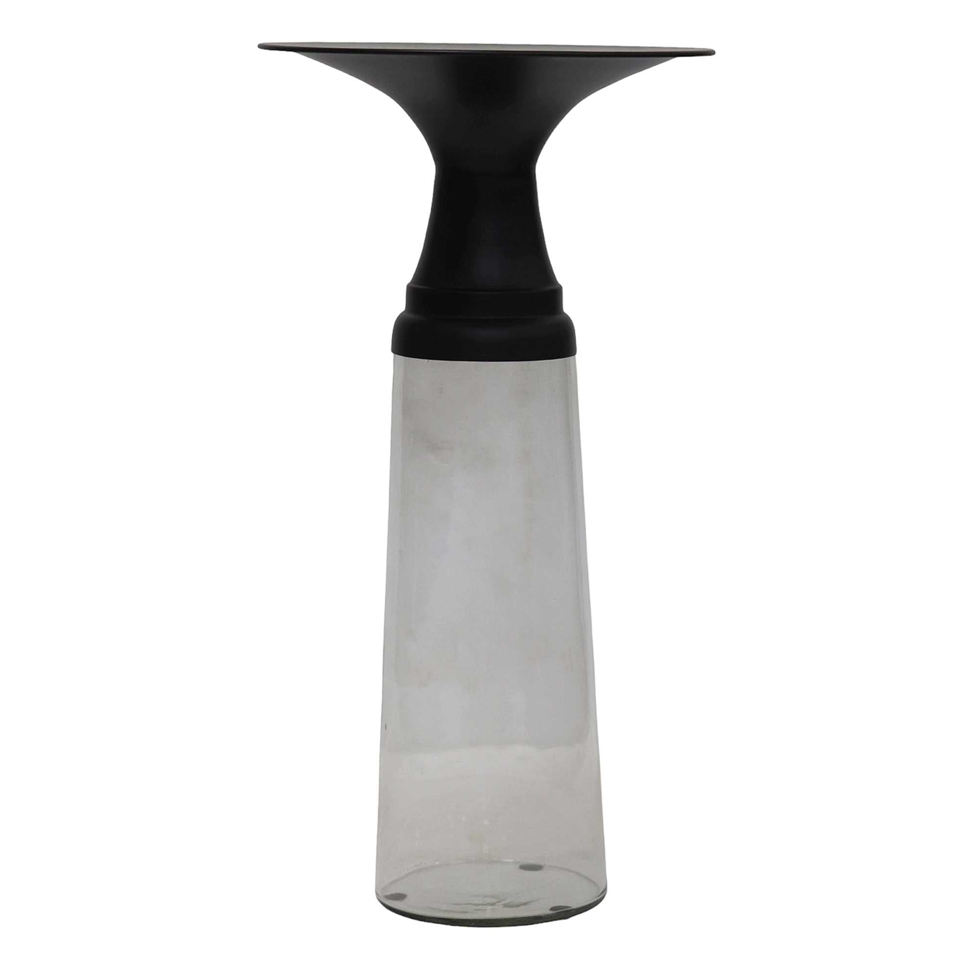 Indigo Accent Table In Clear & Black 501-308CL ( OPEN BOX )