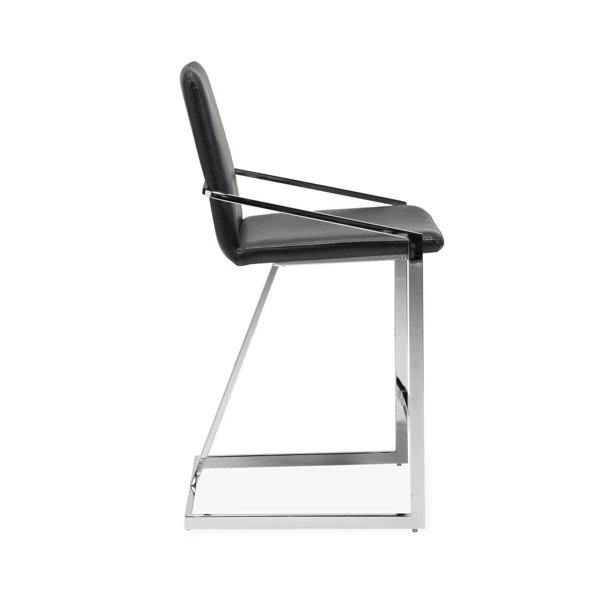 Jasmine Counter Height Chairs Charcoal Grey 3656BK-24 (Set Of 2)