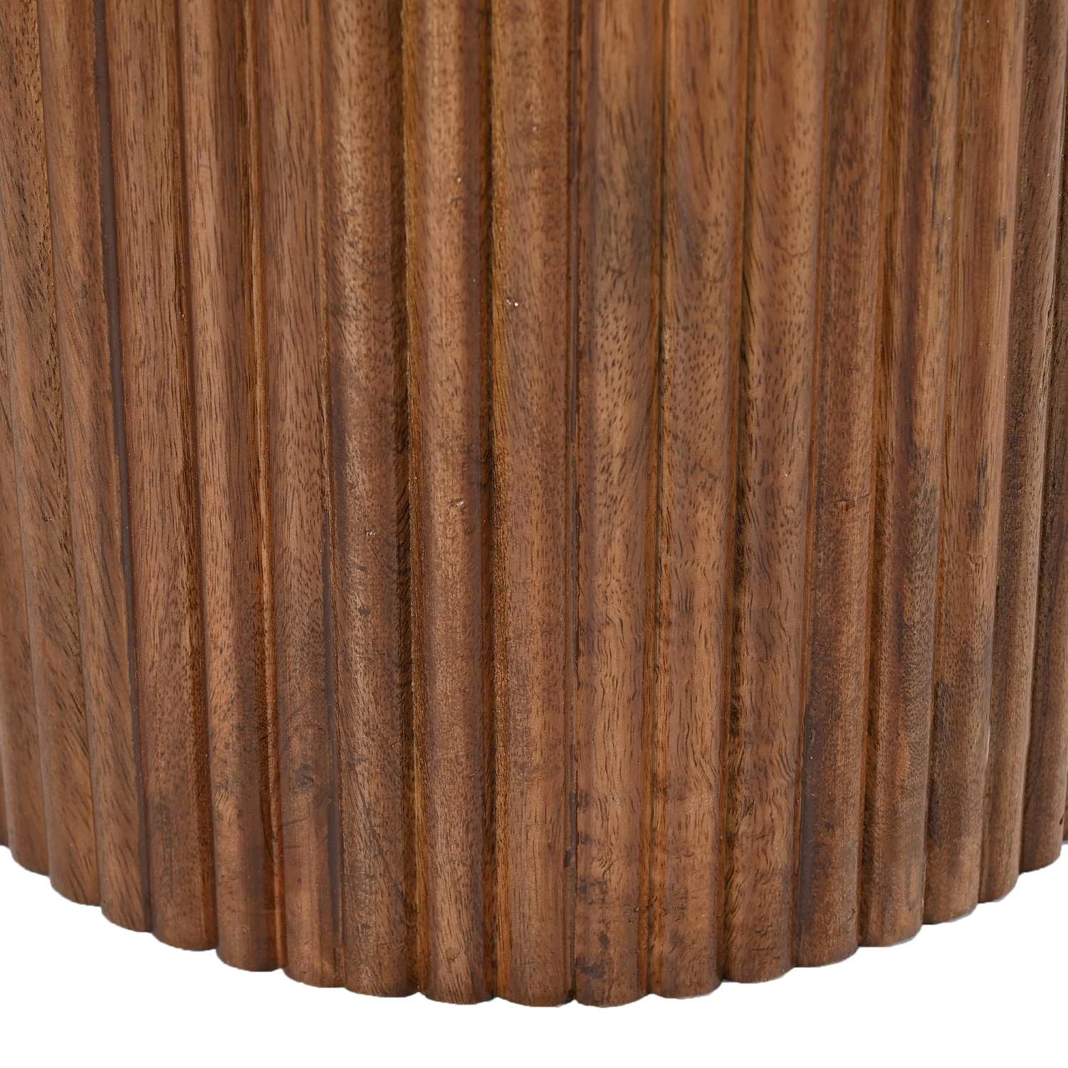 Jilsa Accent Table in Walnut and White 501-551WAL