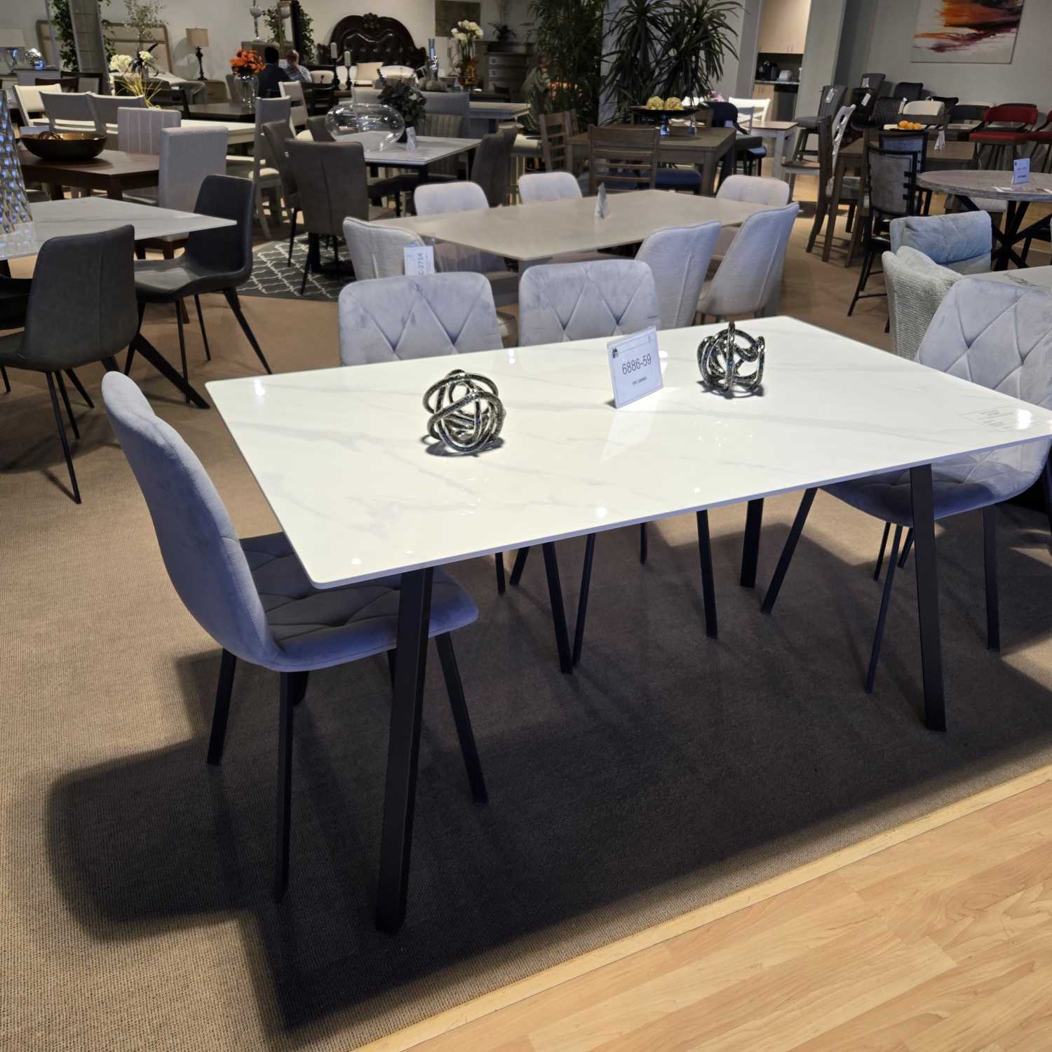 Jolie 5 PC Sintered Stone Top Dining Set 6886