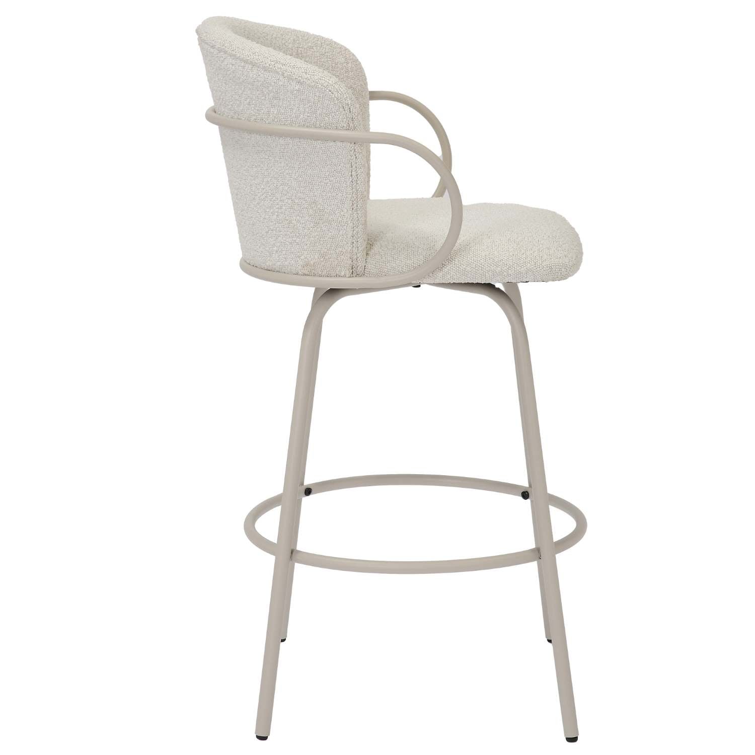 Kalani 26" Beige Swivel Counter Stool Set of 2 203-995BG