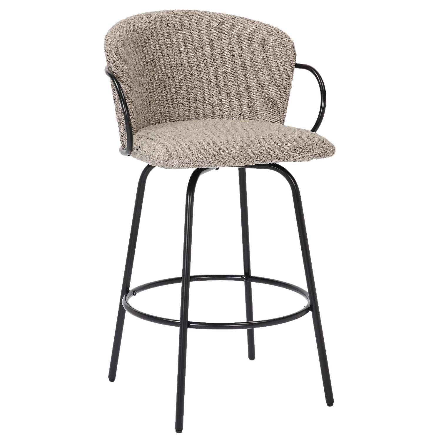 Kalani 26" Warm Grey Swivel Counter Stool Set of 2 203-995WGY