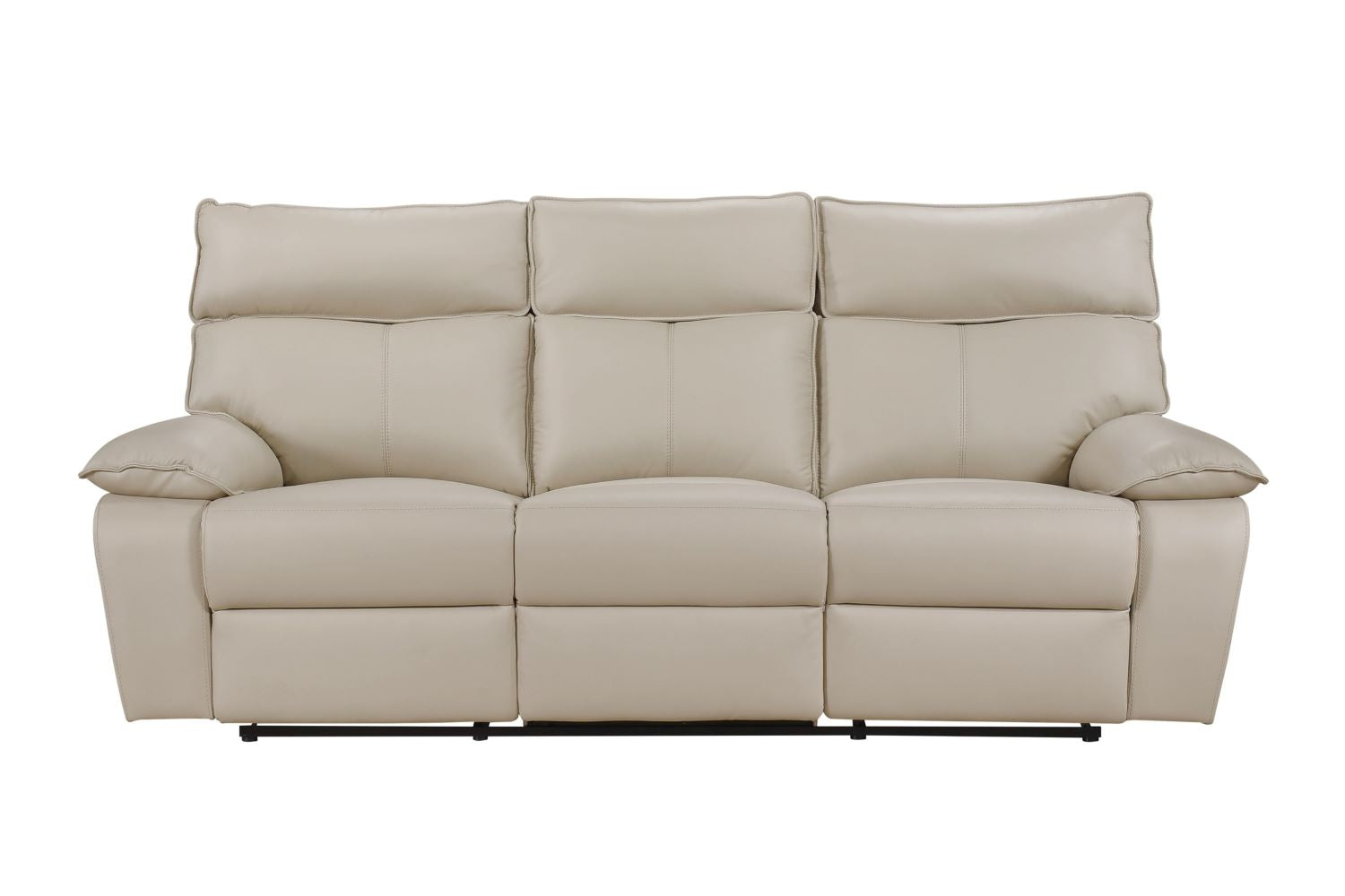 Kandra Top Grain Leather Manual Recliner Sofa Set with Lever 99087BEG