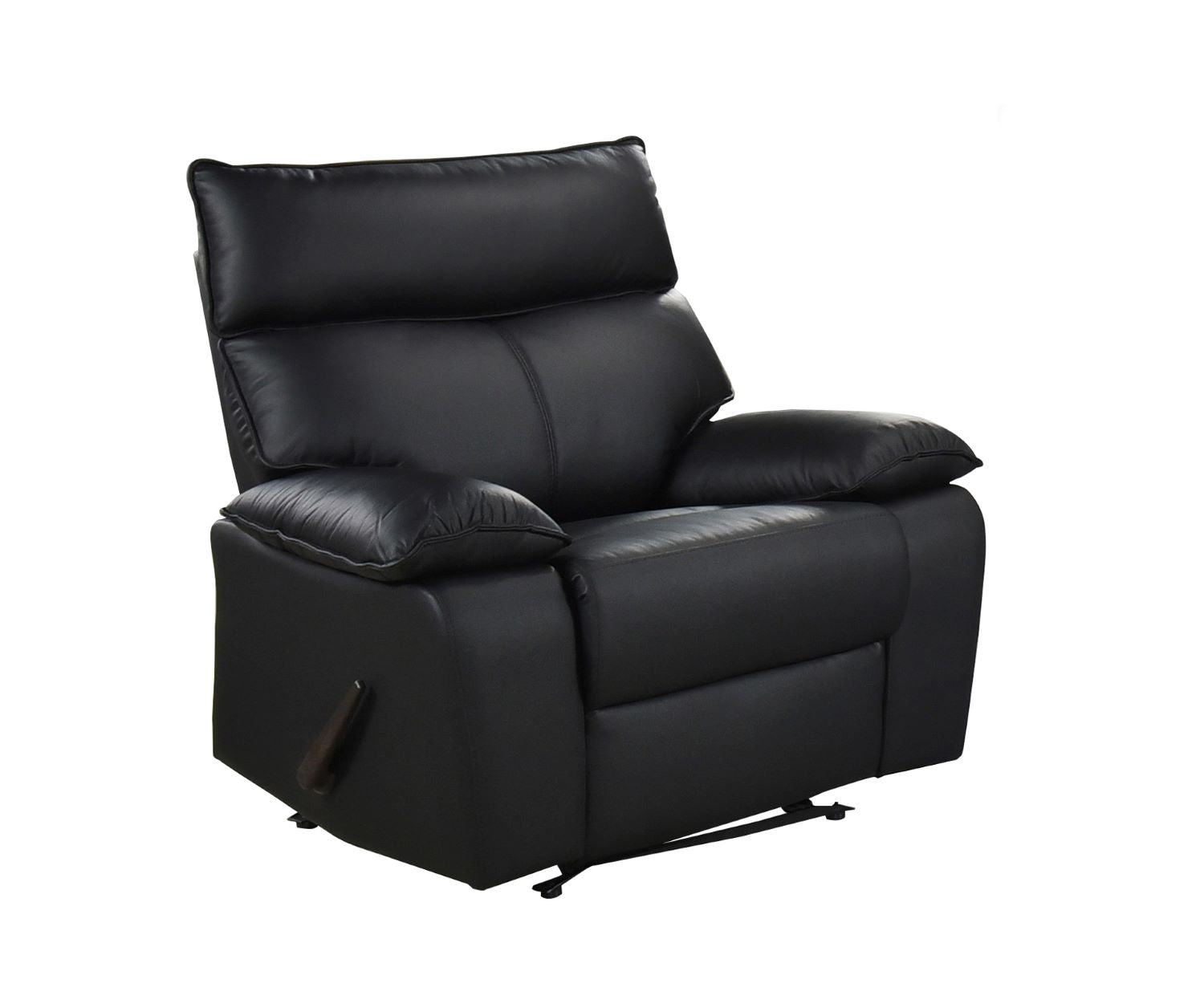 Kandra Top Grain Leather Manual Recliner Sofa Set with Lever 99087BLK