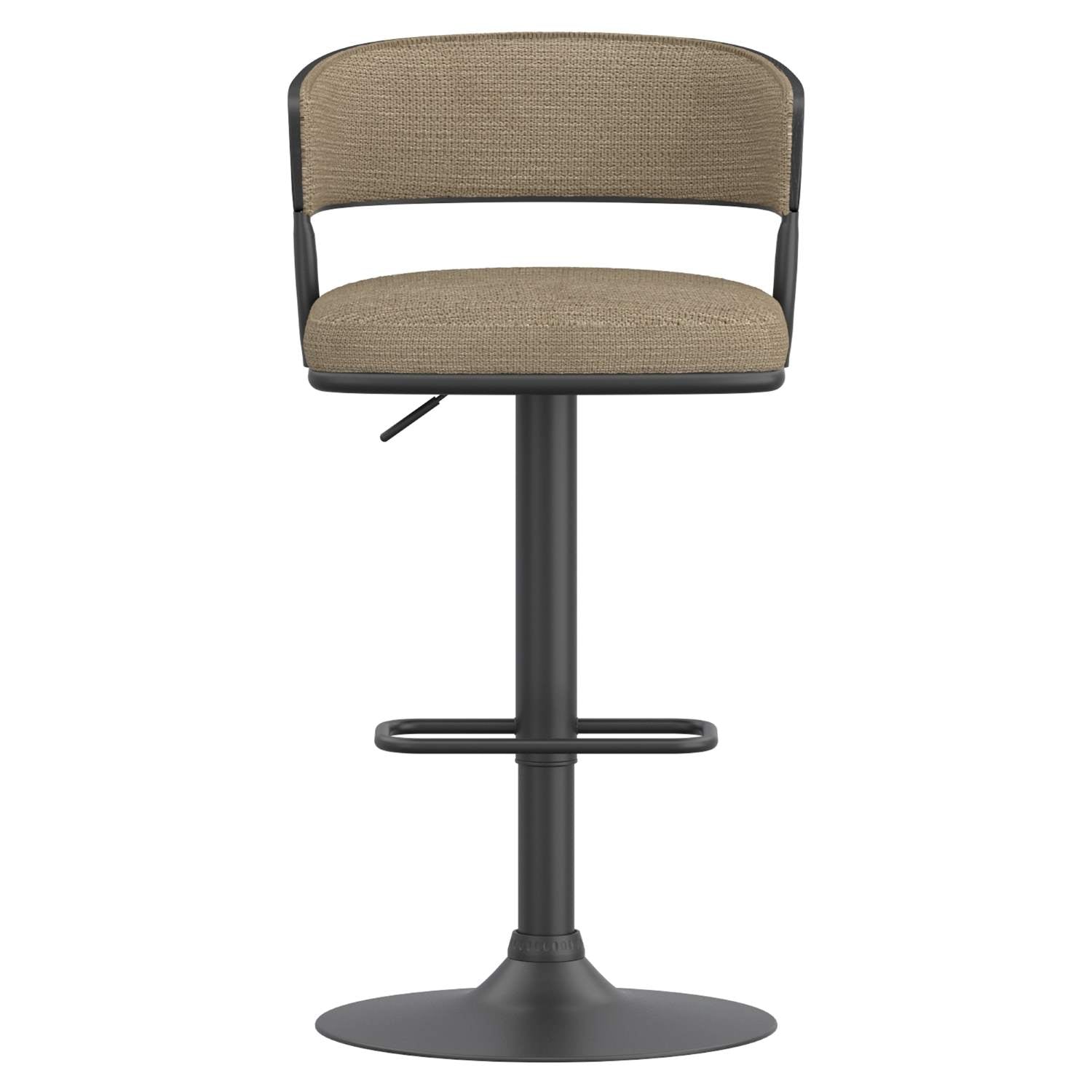 Kazan Adjustable Air-Lift Stool in Dark Beige 203-904DKB