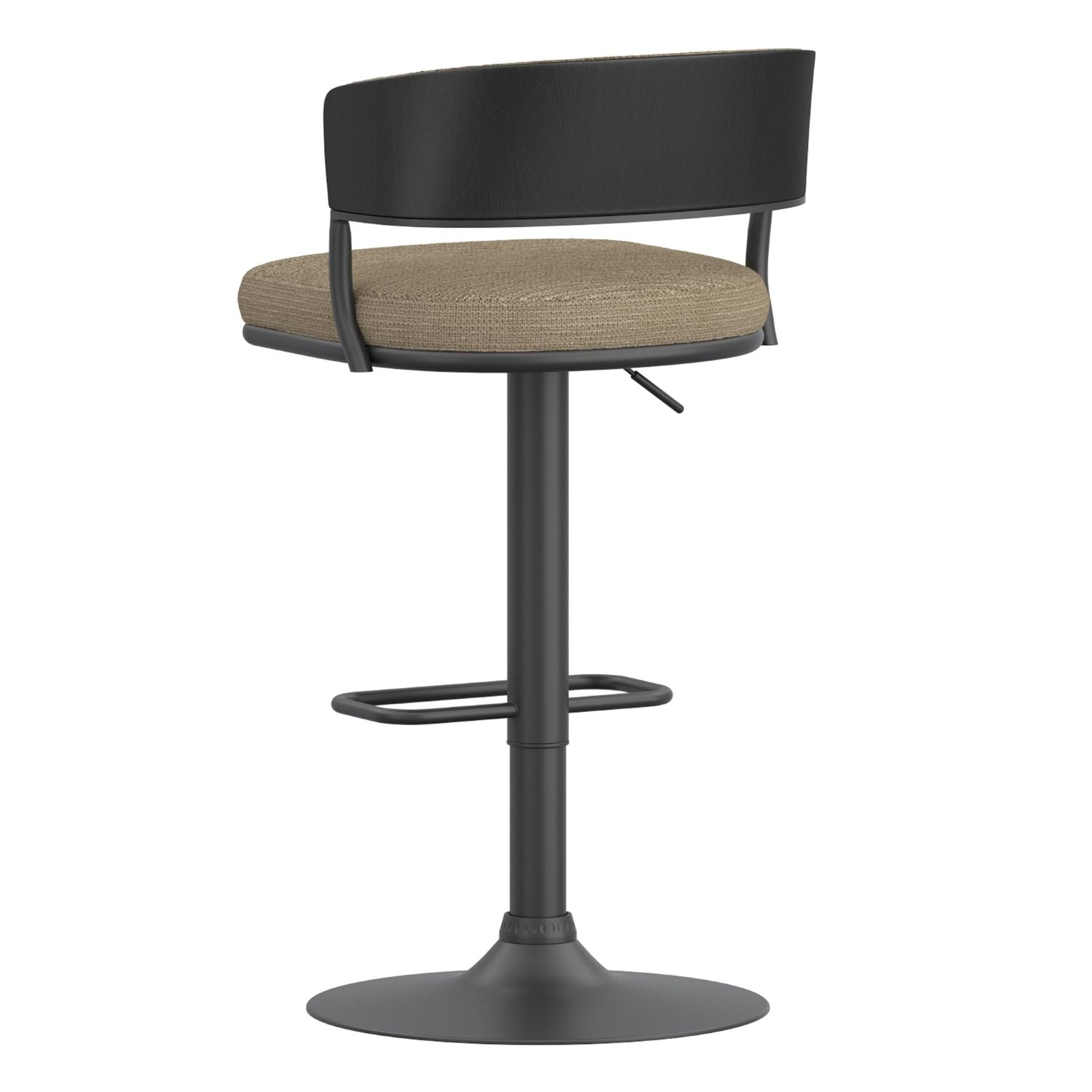 Kazan Adjustable Air-Lift Stool in Dark Beige 203-904DKB