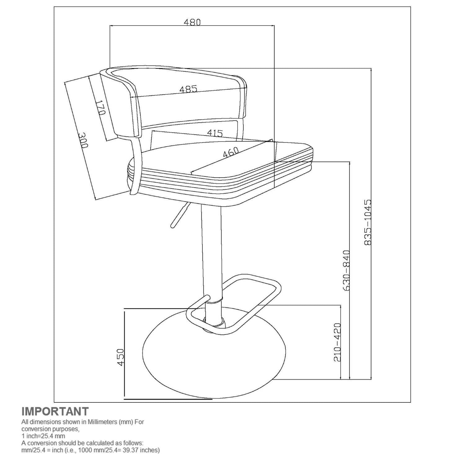 Kazan Adjustable Air-Lift Stool in Ivory Set Of 2 203-904IV