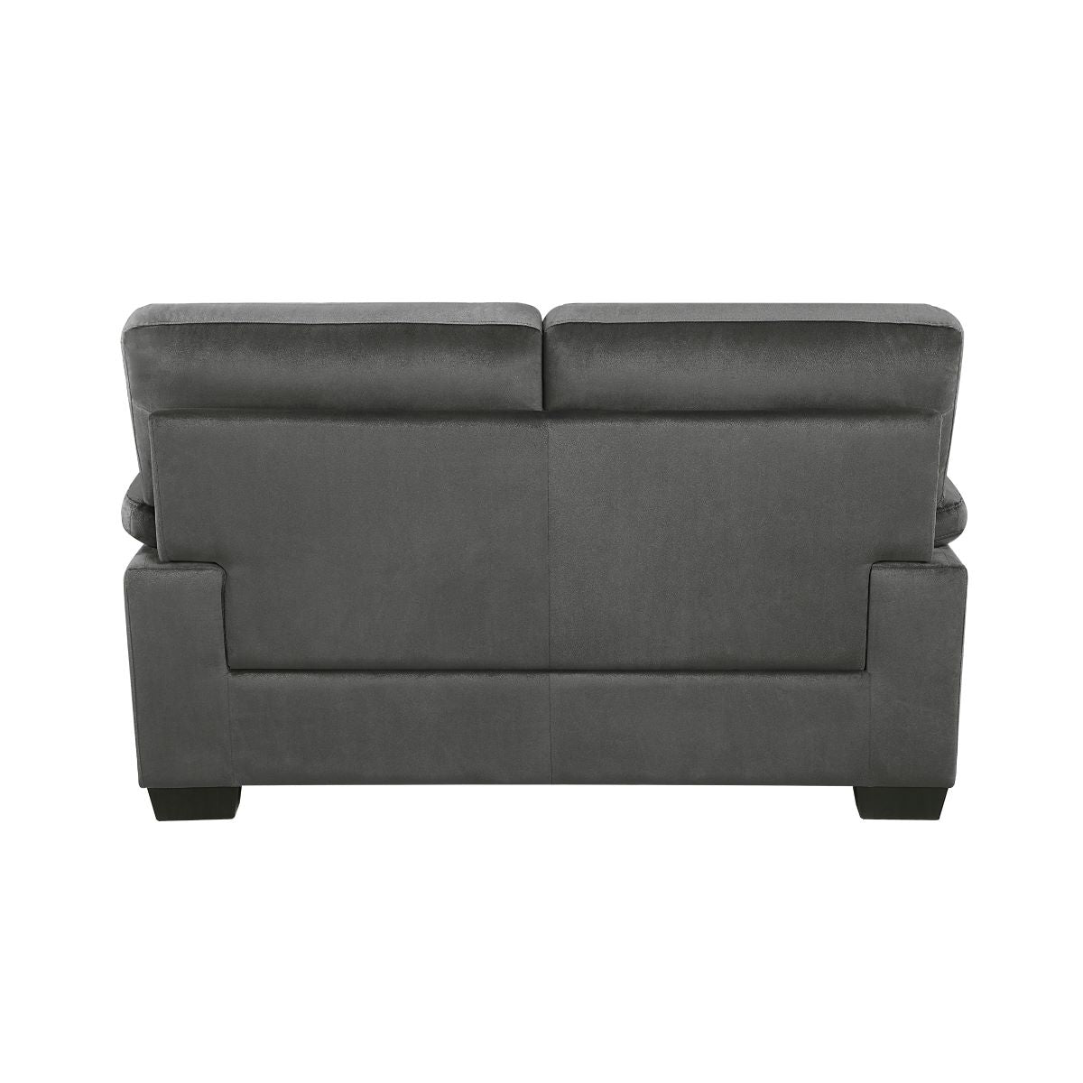 Keighly Fabric 3 PC Sofa Set Dark Grey 9328