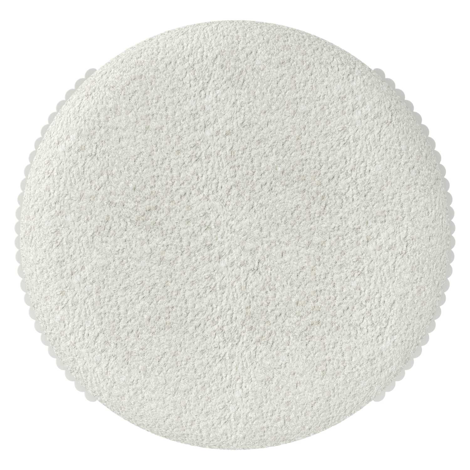 Kiraz Round Ottoman in Ivory & White 402-839IV_WT