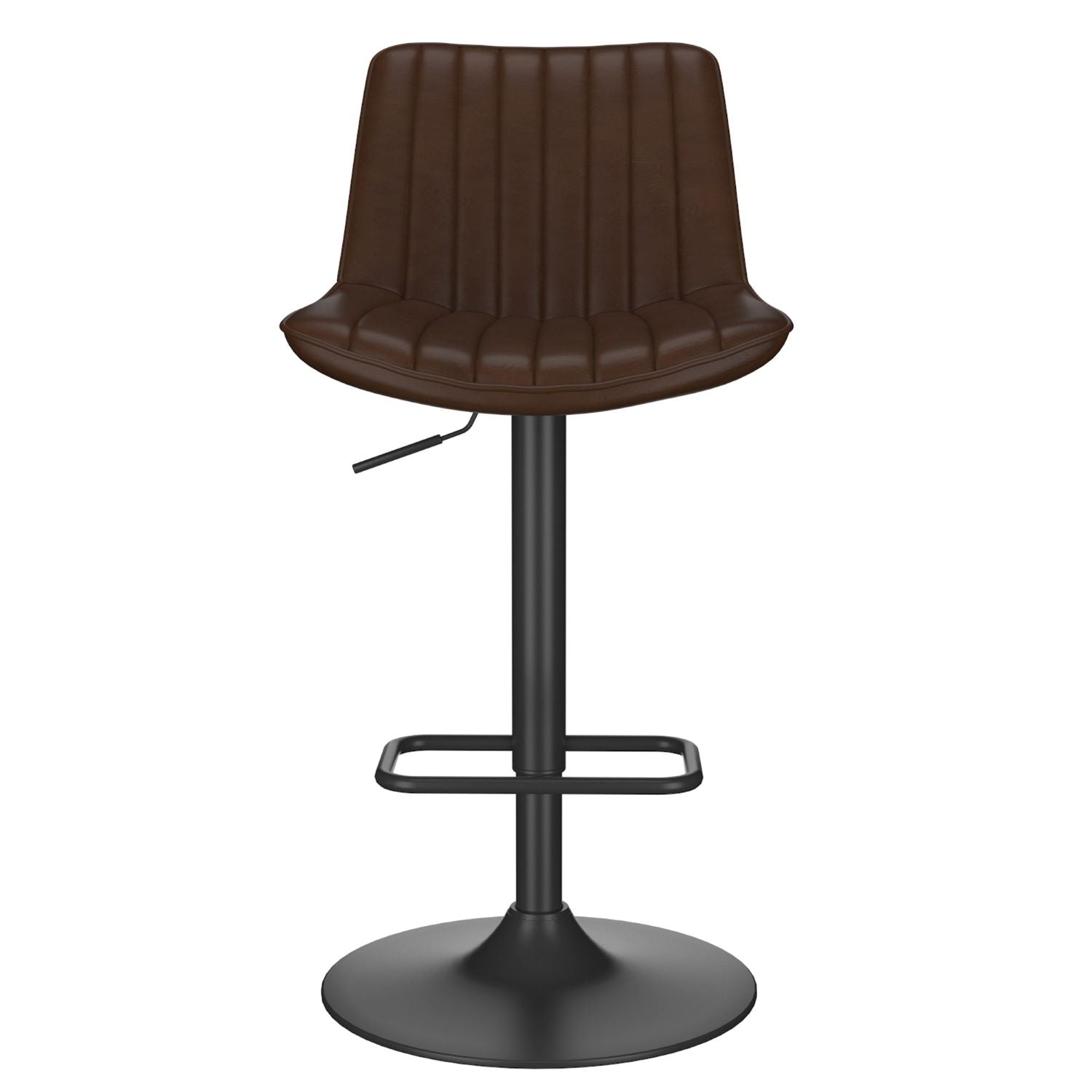 Kosi Adjustable Air-Lift Stool Set Of 2 in Brown 203-190BN