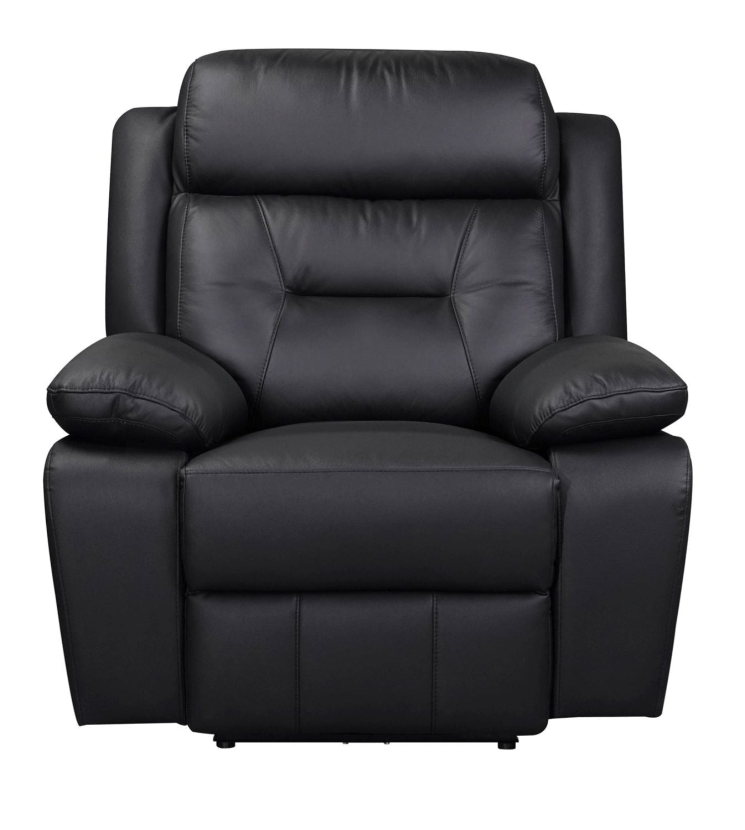 Laconia Genuine Top Grain Leather Power Recliner Sofa Sets Black 9629