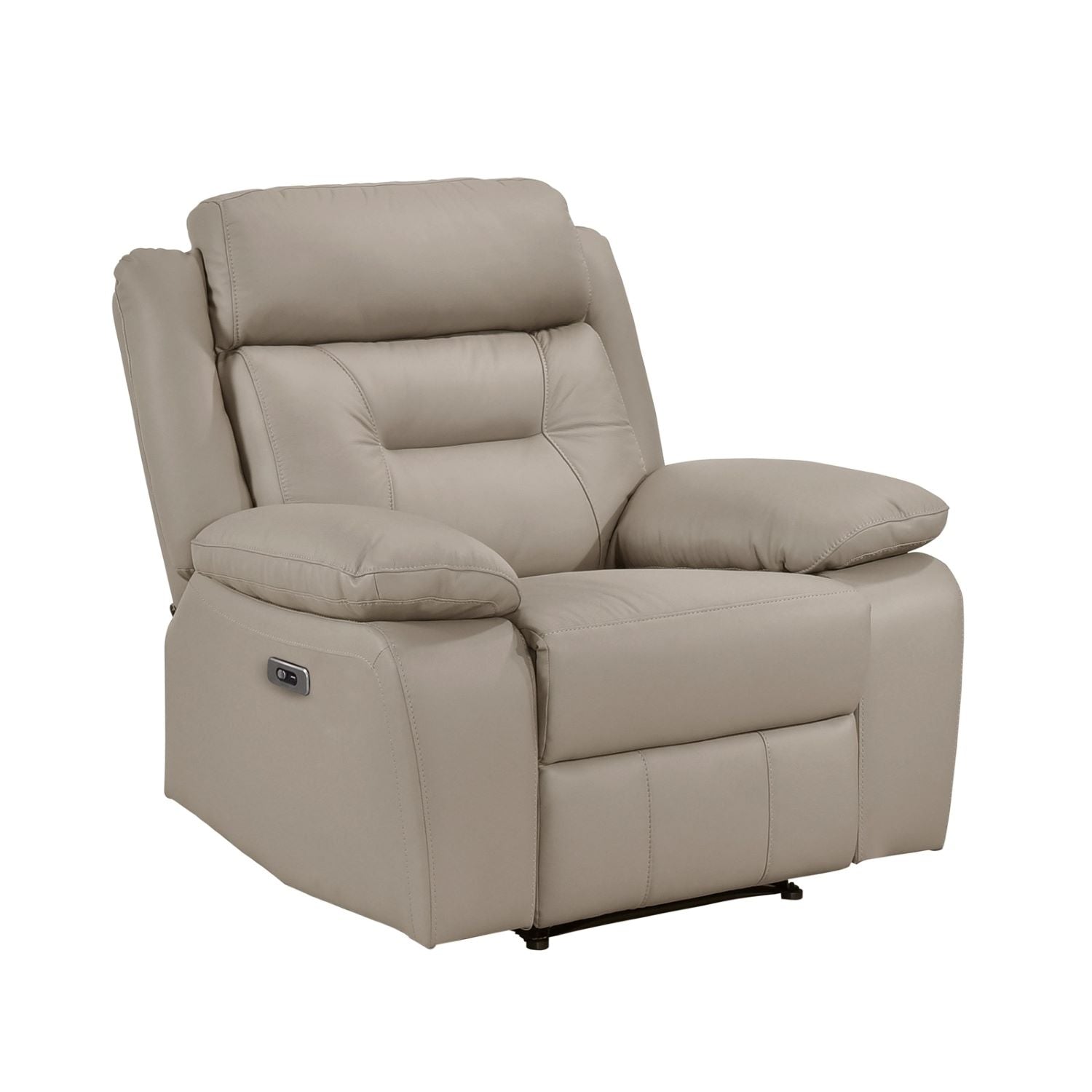 Laconia Genuine Top Grain Leather Power Recliner Chair Latte 9629