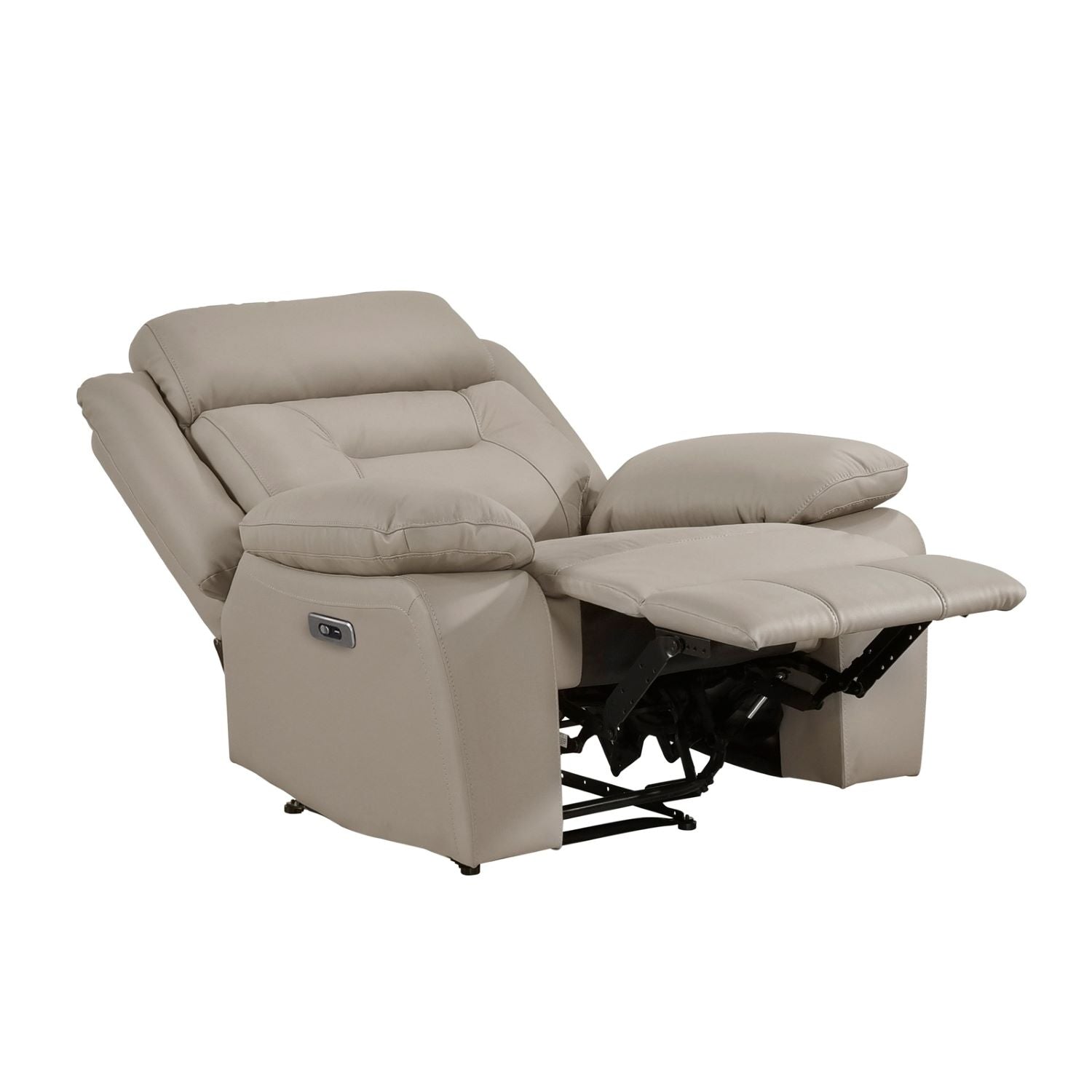 Laconia Genuine Top Grain Leather Power Recliner Chair Latte 9629