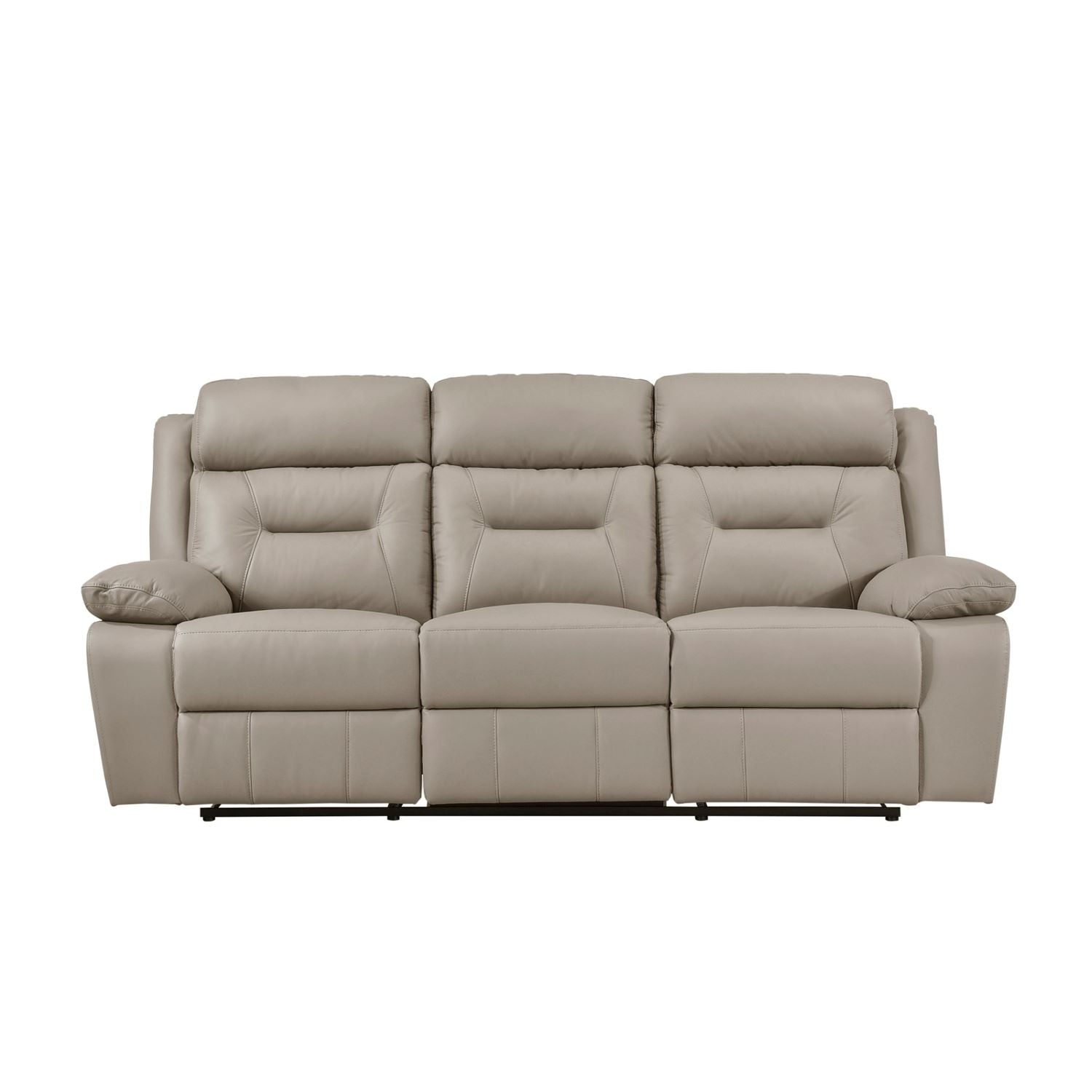 Laconia Genuine Top Grain Leather Power Recliner Sofa Latte 9629
