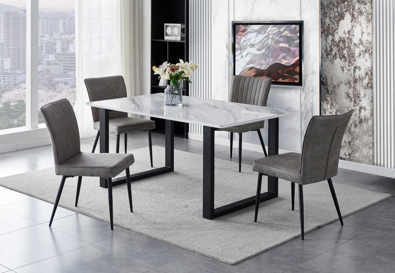 Leander Dining Chair Grey (Set of 2) 5915