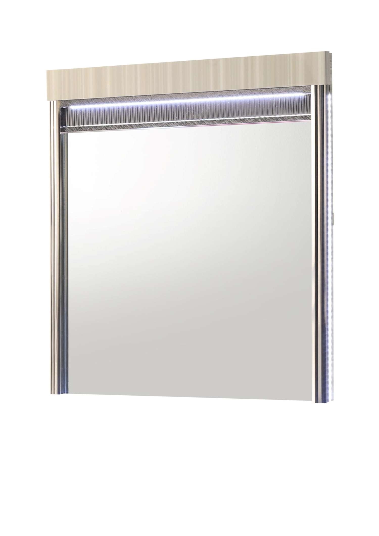 Leonor Light Grey Lacquer Bedroom Set 1981