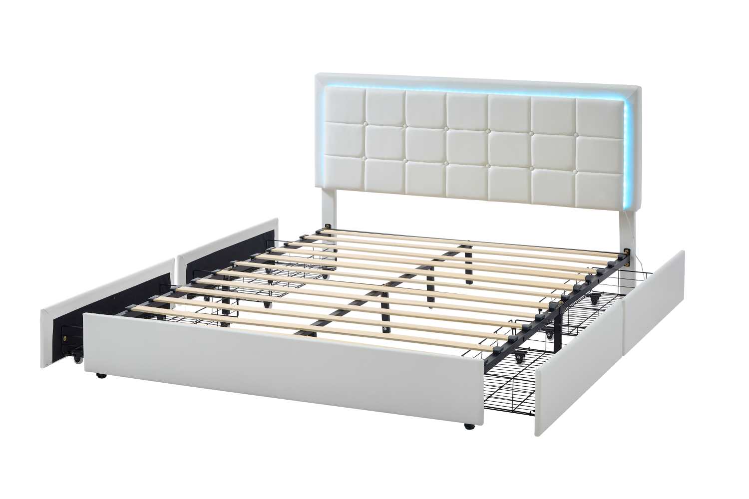 White PU Bed