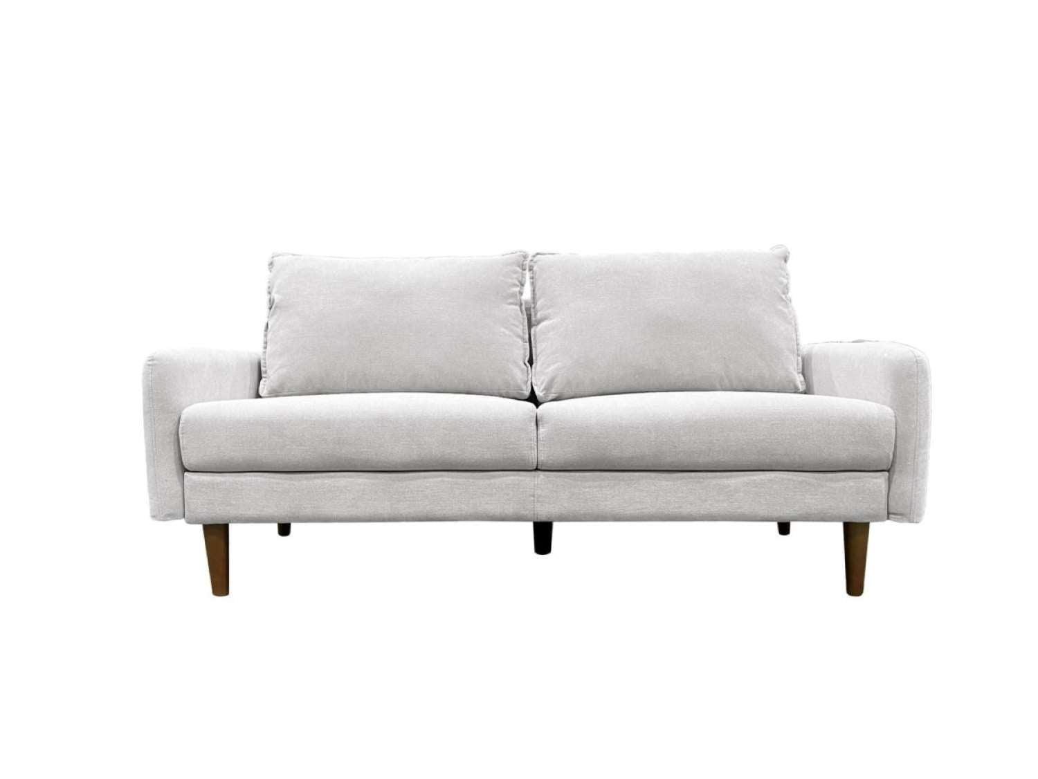 Light Grey Fabric 3 Seater Sofa 70992