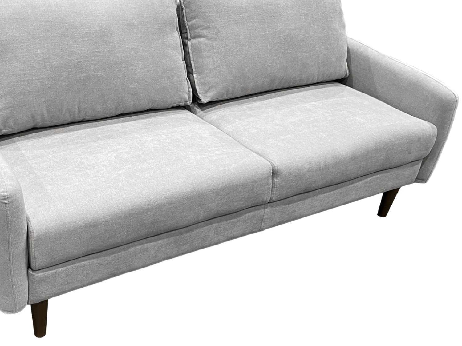 Light Grey Fabric 3 Seater Sofa 70992