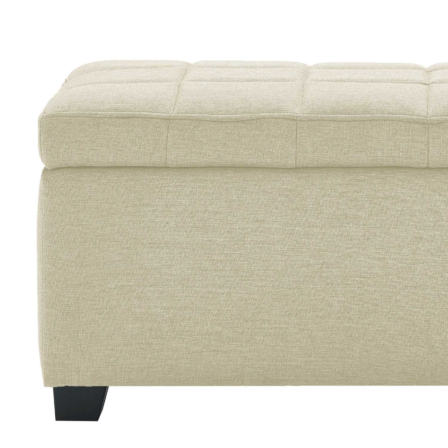 Lila Rectangular Storage Ottoman in Beige 402-777BG
