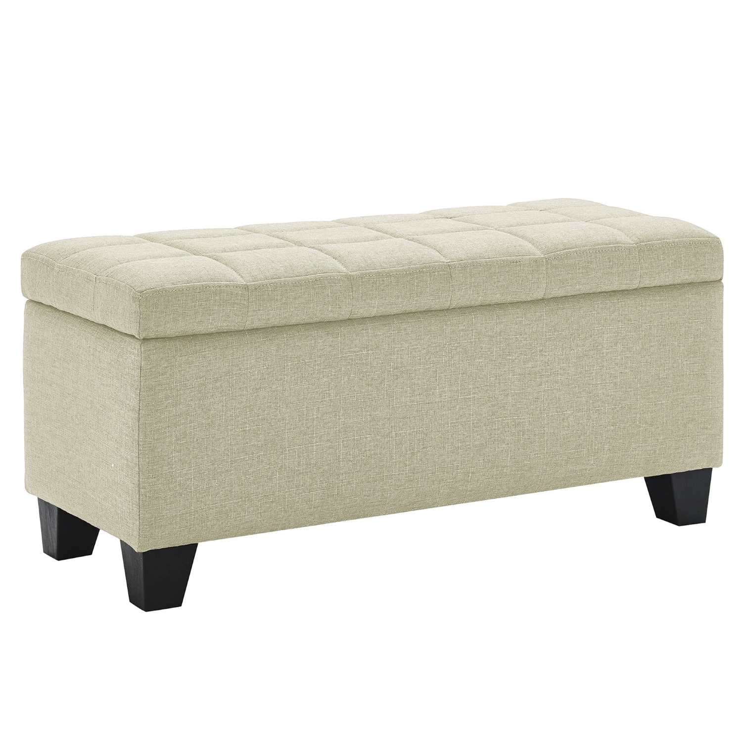 Lila Rectangular Storage Ottoman in Beige 402-777BG