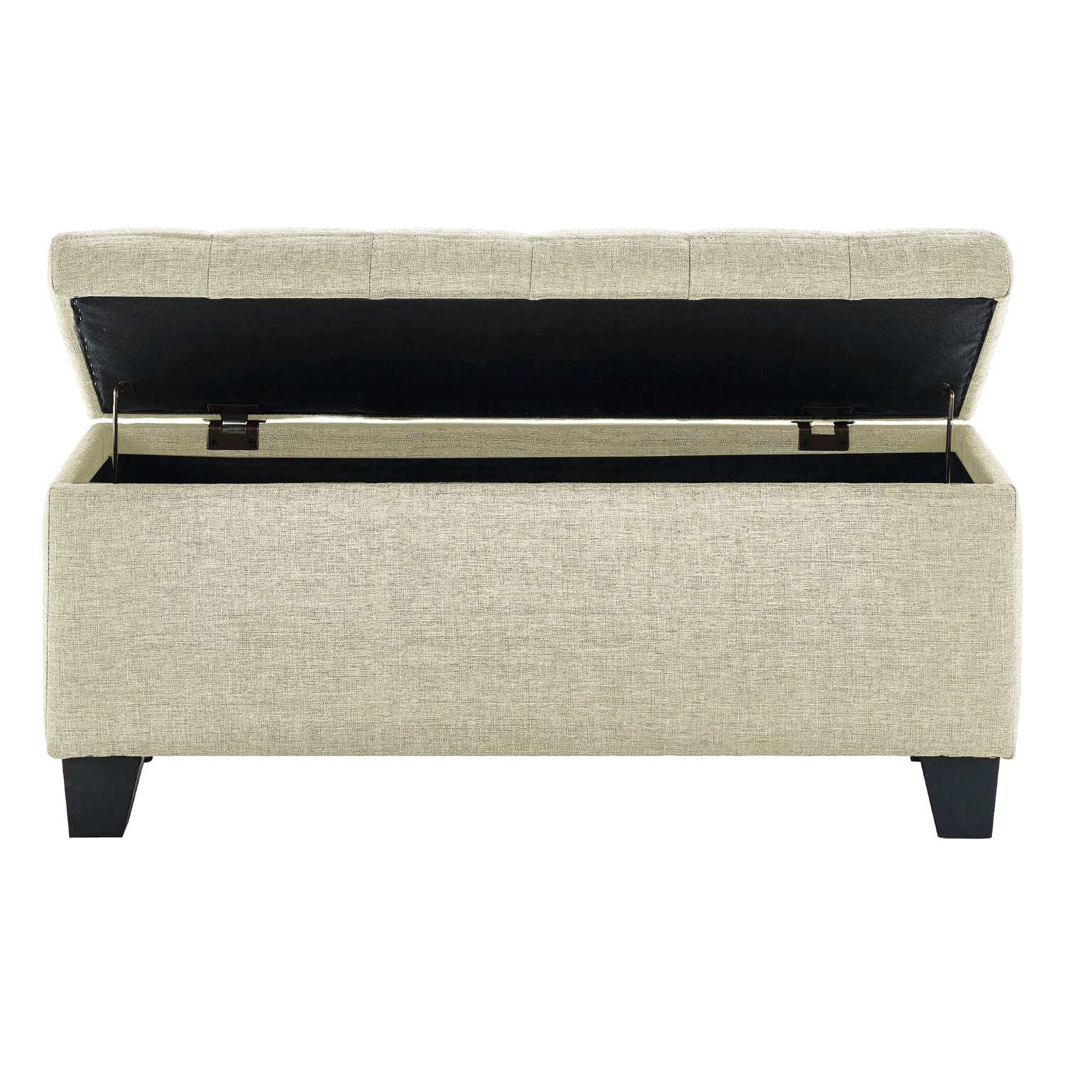 Lila Rectangular Storage Ottoman in Beige 402-777BG