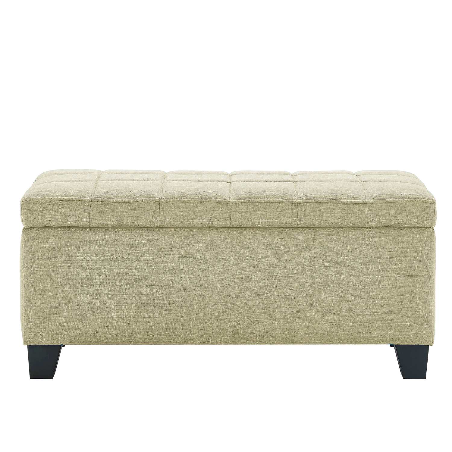 Lila Rectangular Storage Ottoman in Beige 402-777BG