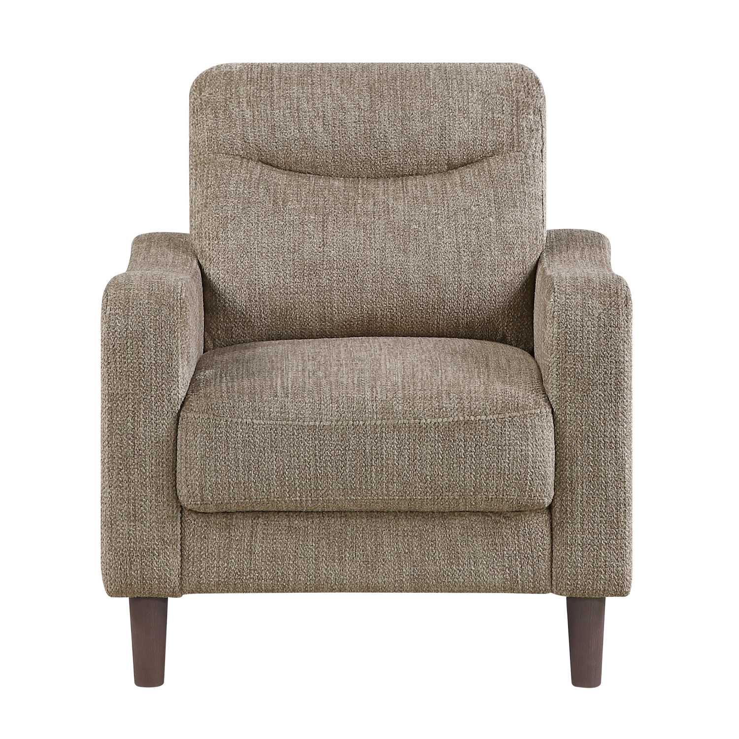 Linden Chenille Fabric Brown Sofa Set 9180 BRW