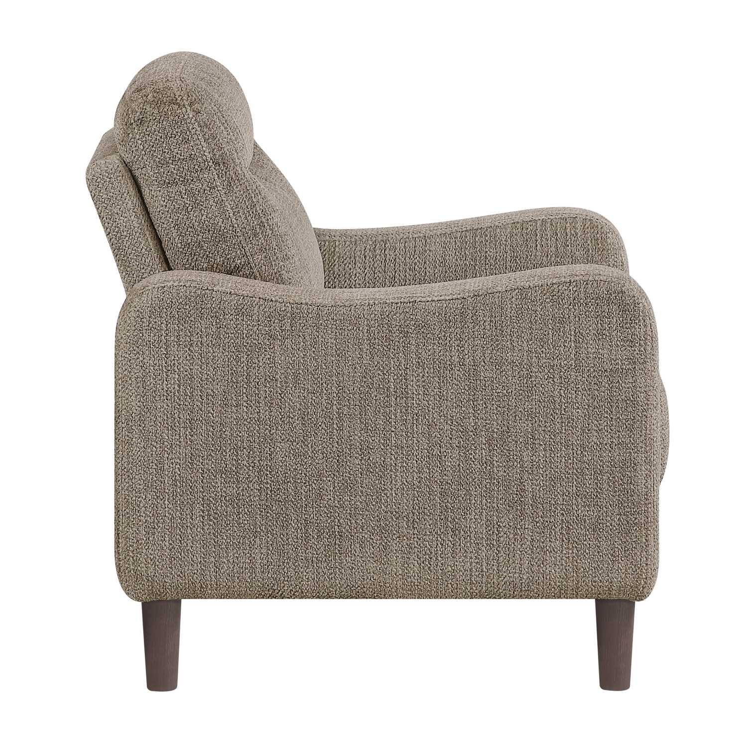Linden Chenille Fabric Brown Sofa Set 9180 BRW