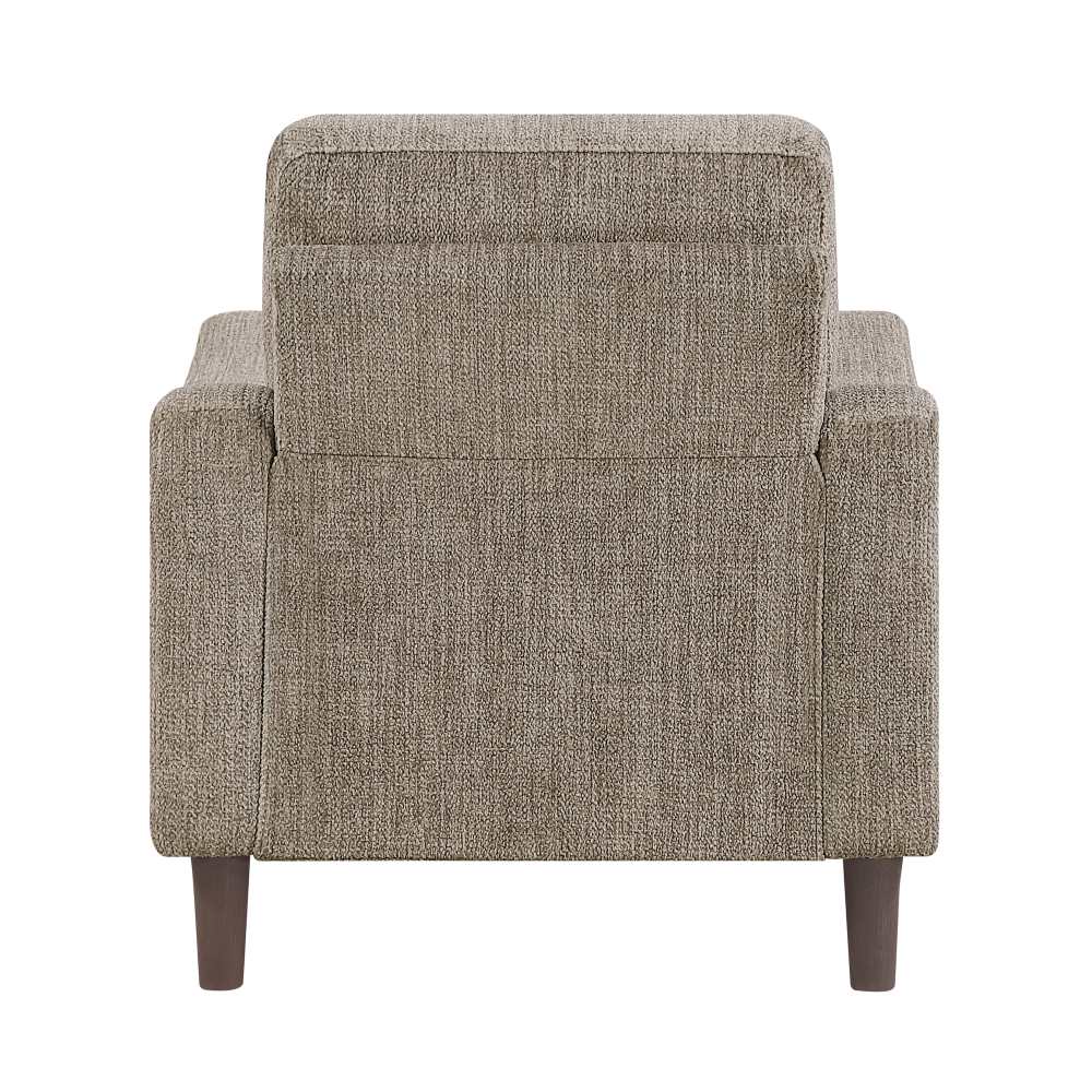 Linden Chenille Fabric Brown Sofa Set 9180 BRW