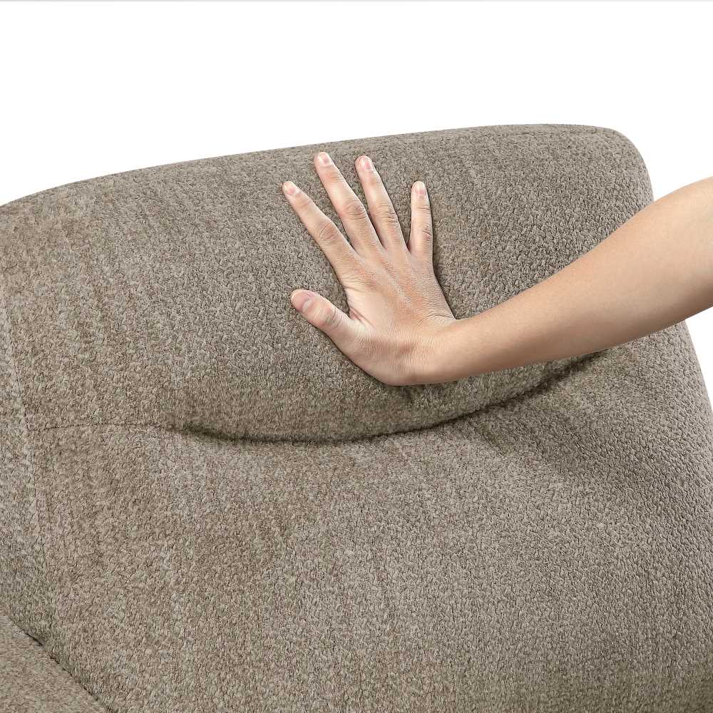 Linden Chenille Fabric Brown Sofa 9180 BRW