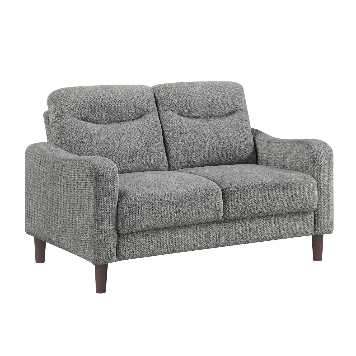 Linden Chenille Fabric Grey Sofa Set 9180 GRY