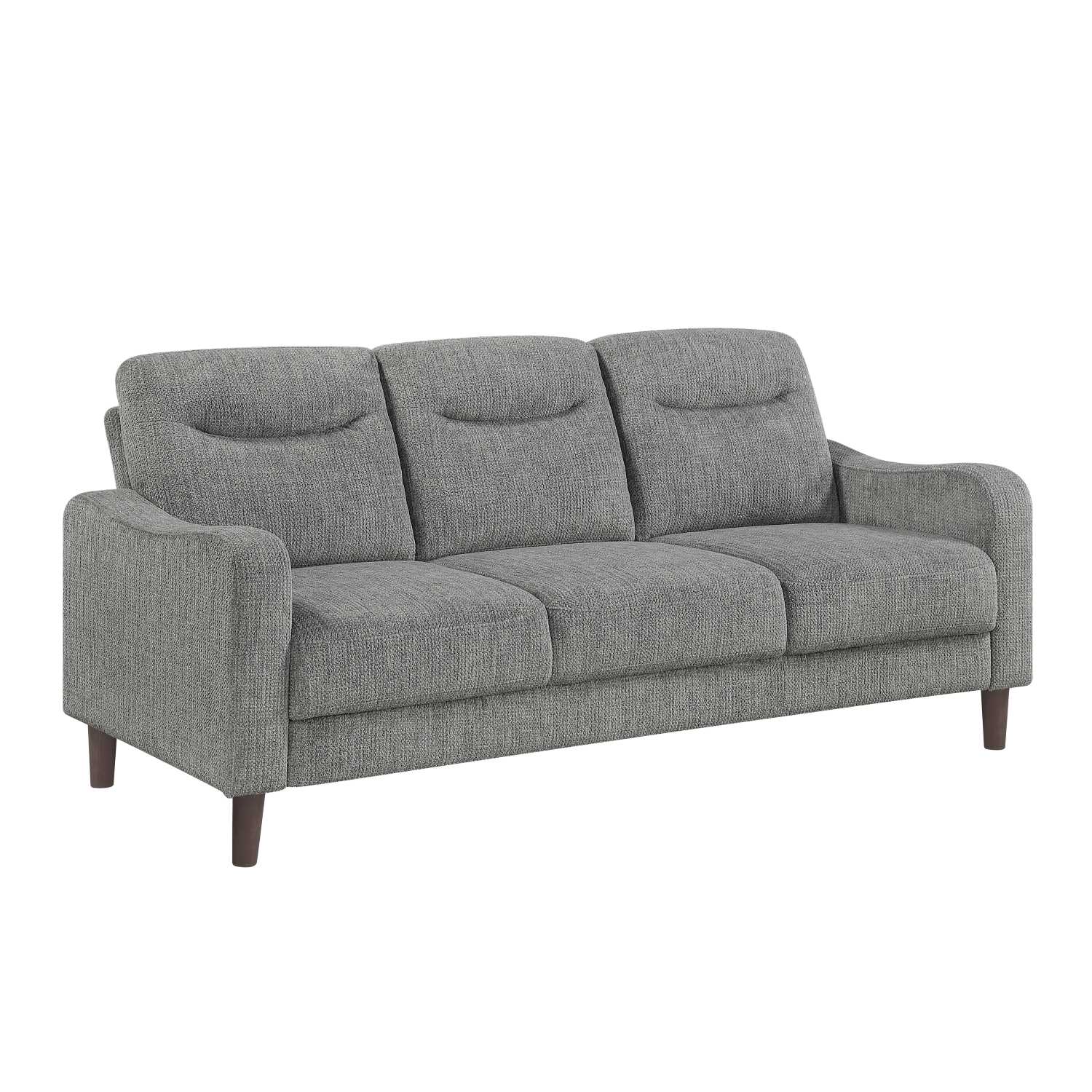 Linden Chenille Fabric Grey Sofa Set 9180 GRY