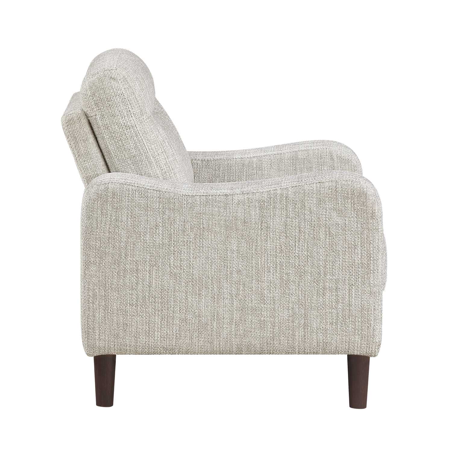 Linden Chenille Fabric Taupe Chair 9180TPE