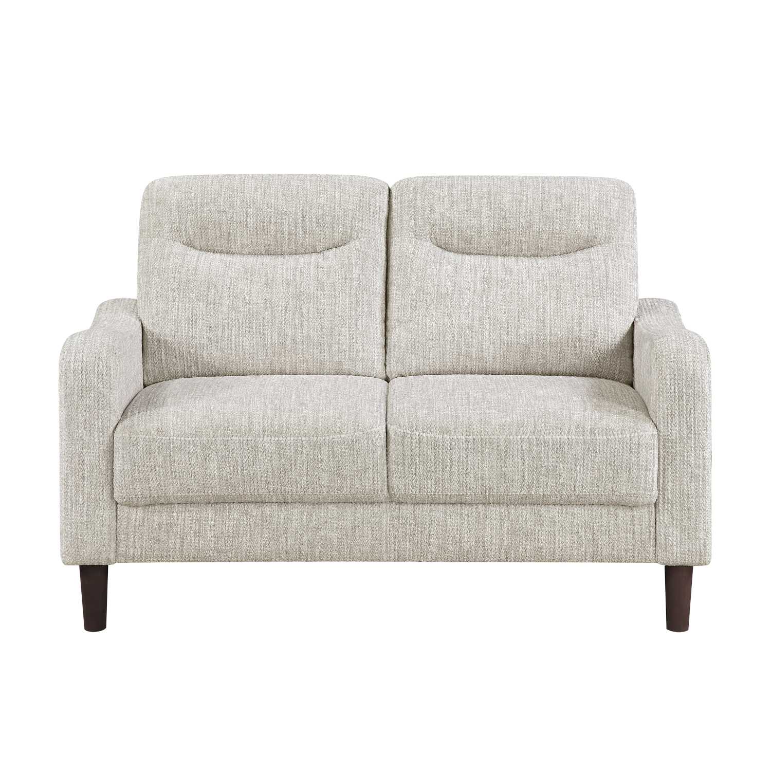 Linden Chenille Fabric Taupe Sofa Set 9180 TPE