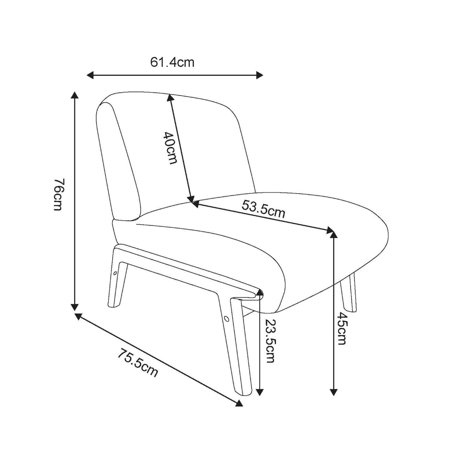 Lisson Accent Chair in Dark Taupe & Walnut 403-370DTP