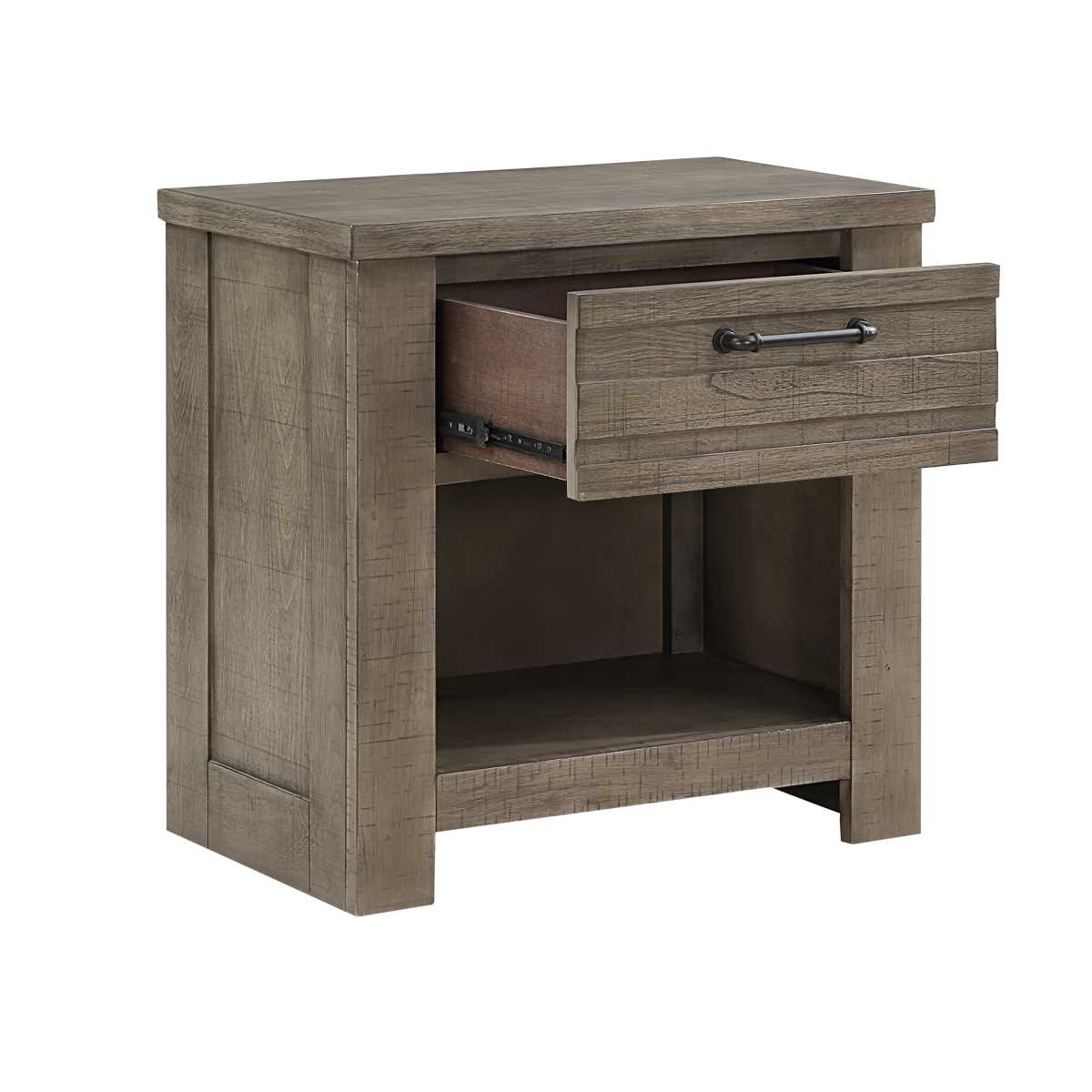 Longview Wooden Night Stand Gray 1498