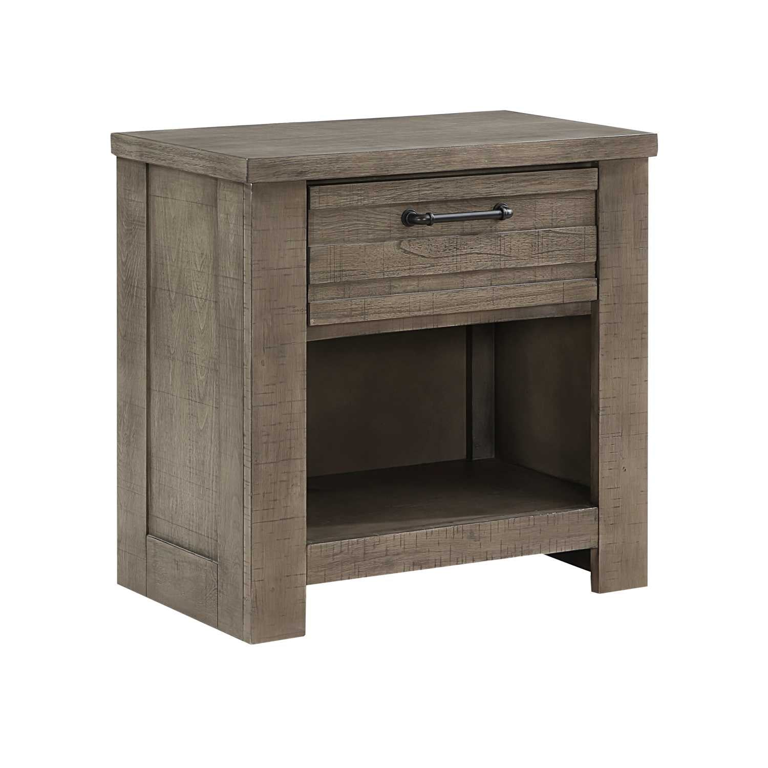 Longview Wooden Night Stand Gray 1498
