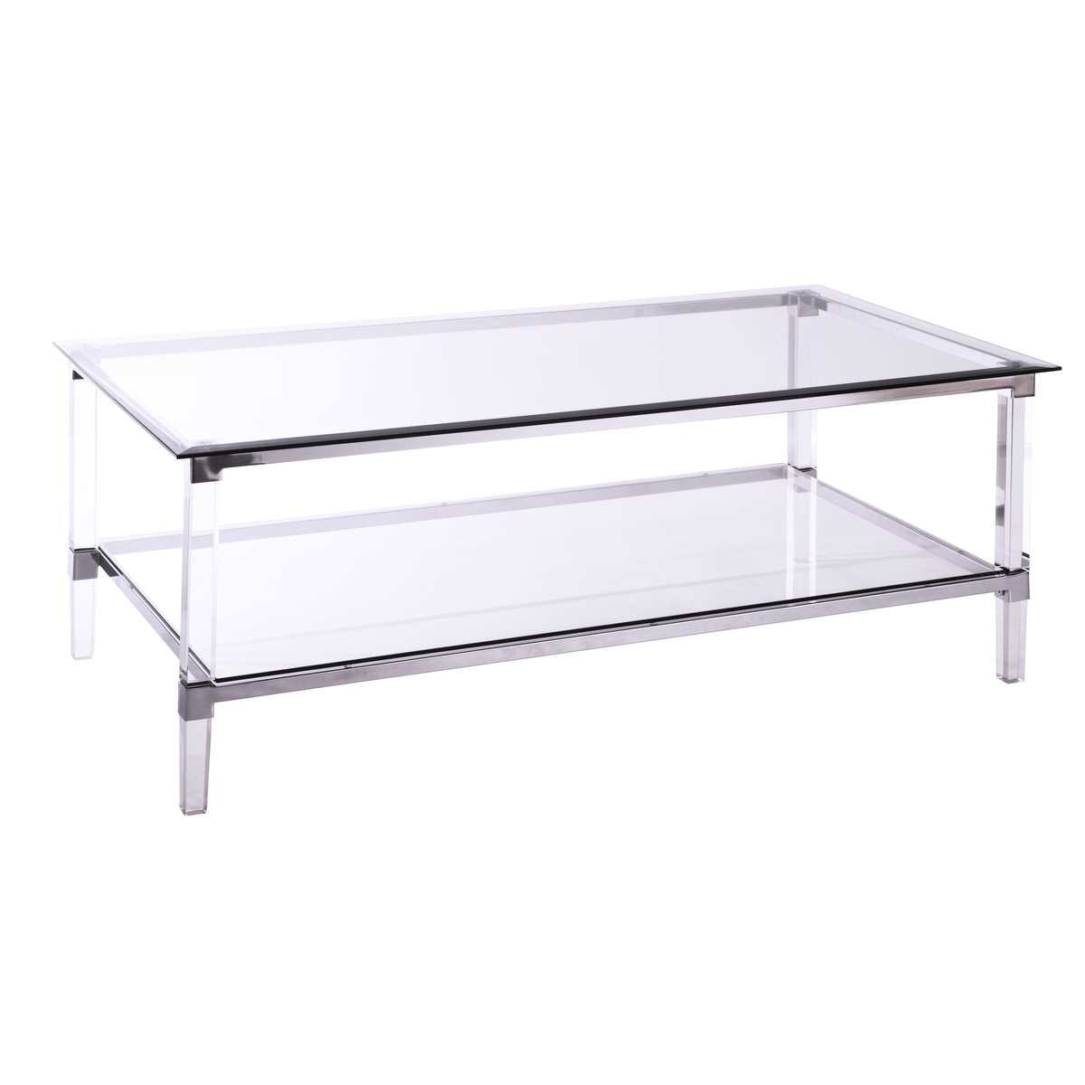 Lyrica Rectangular Cocktail Table, Acrylic Legs 3656-30