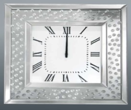 Crystal Mirrored Wall Clock R-06