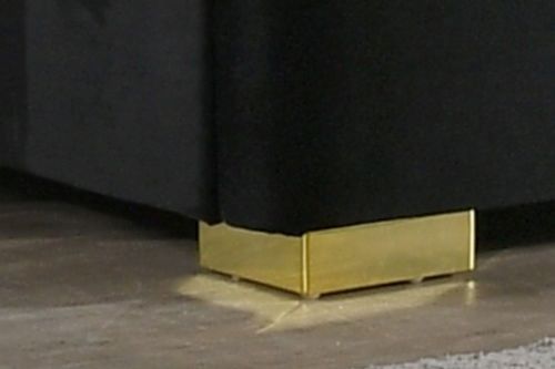 Madison Black Velvet Bedroom Set With Vertical Tufting on Headboard