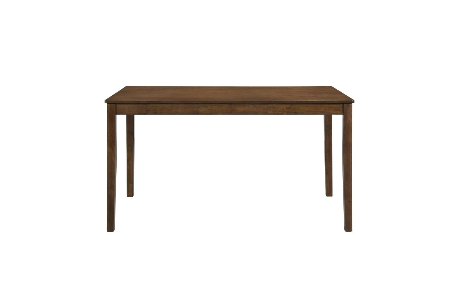 Wooden table on a white background